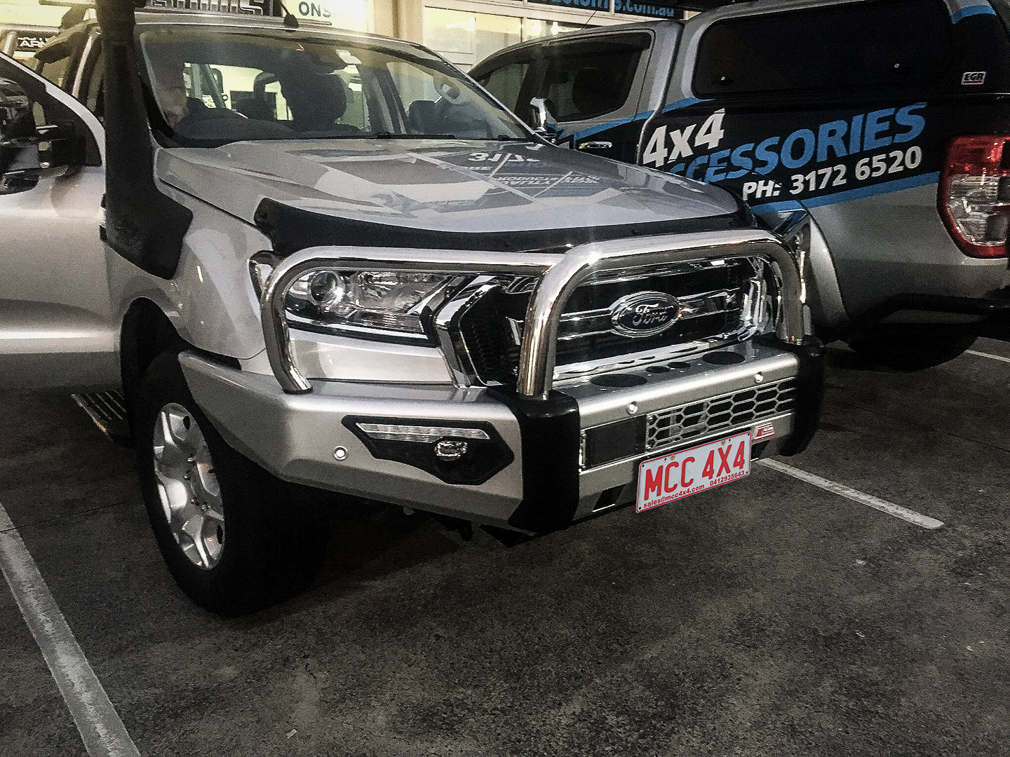 Ranger/Everest PX 2 2016-2019 808-01 Phoenix Bull Bar Triple Stainless Loops Package - SKU MCC-05006-801 - Image 2