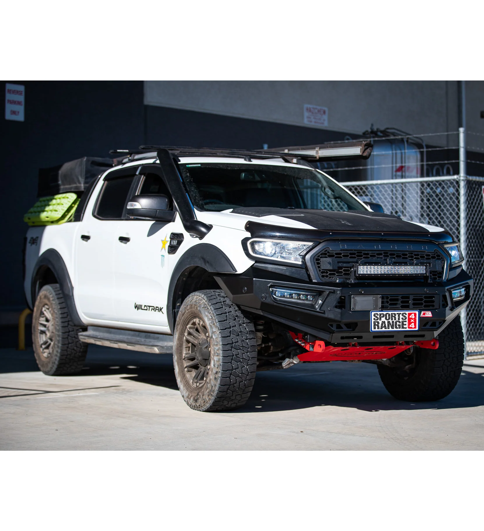 Ranger/Everest PX 2 2016-2019 with Tech Pack 909-01 Alloy Pegasus Bull Bar Bumper Replacement Package - SKU MCC-05006-901TP - Image 3