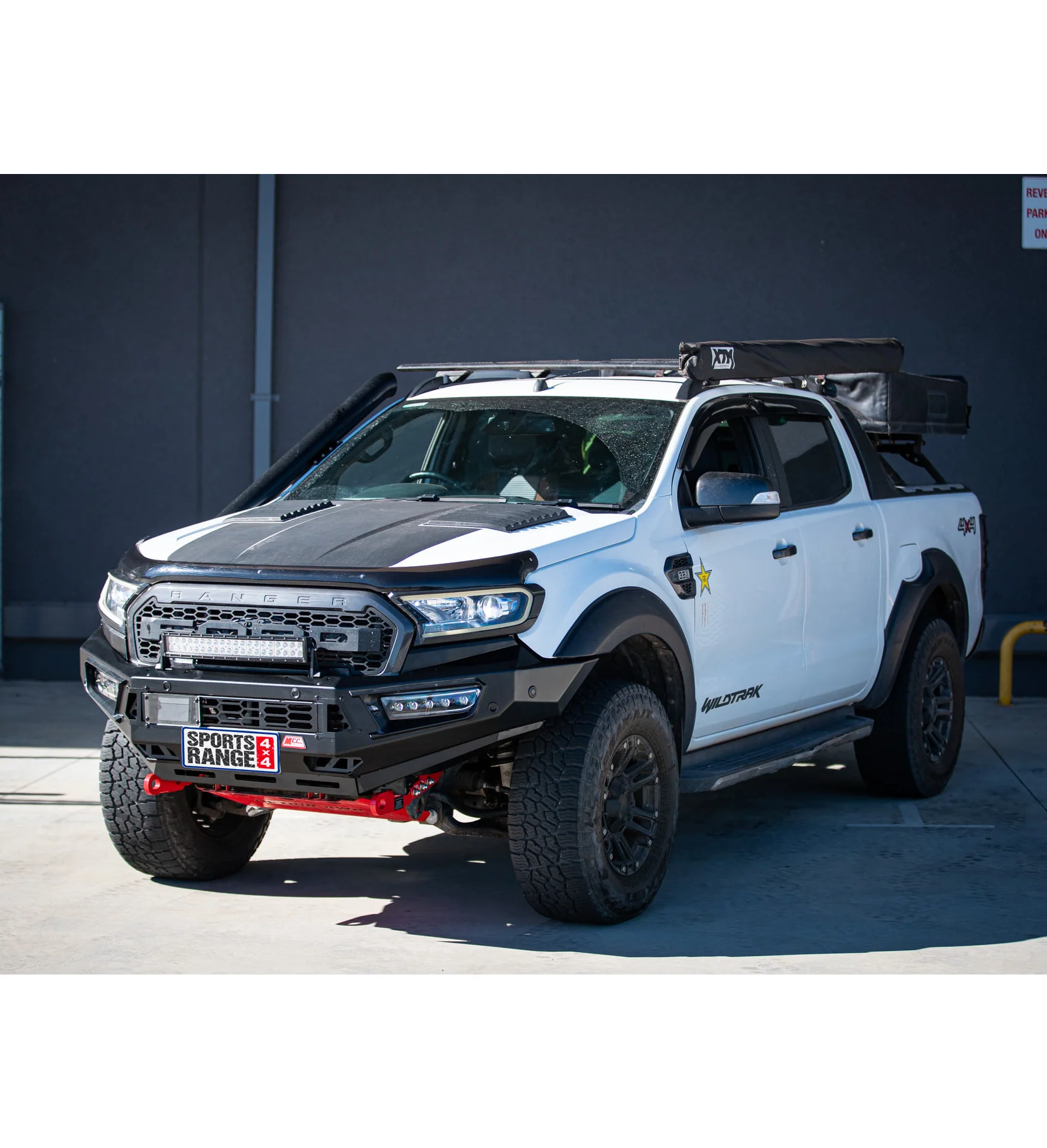 Ranger/Everest PX 2 2016-2019 with Tech Pack 909-01 Alloy Pegasus Bull Bar Bumper Replacement Package - SKU MCC-05006-901TP - Image 5