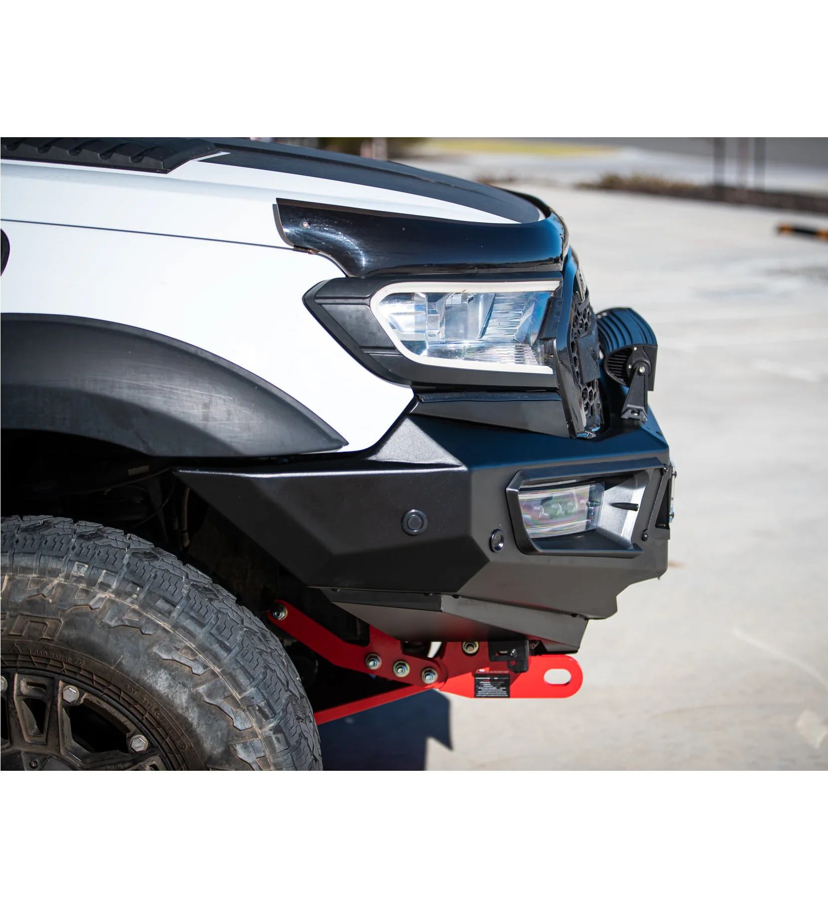 Ranger/Everest PX 2 2016-2019 with Tech Pack 909-01 Alloy Pegasus Bull Bar Bumper Replacement Package - SKU MCC-05006-901TP - Image 6