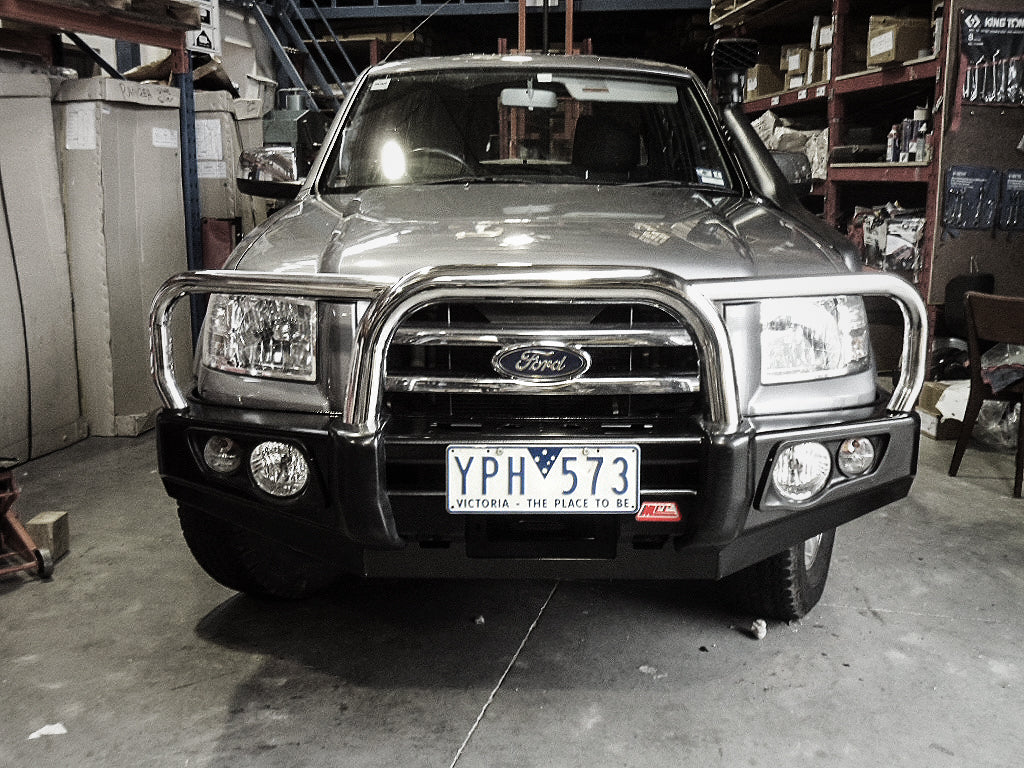 Ranger PJ 2007-2009 707-01 Falcon Bull Bar Triple Stainless Loops Package (LED Foglight) - SKU MCC-05001-701FOGUP - Image 3