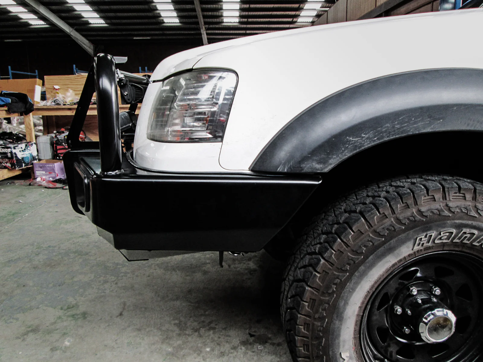 Ranger PJ 2007-2009 707-02 Falcon Bull Bar Black A-Frame Package (LED Foglight) - SKU MCC-05001-702FOGUP - Image 6