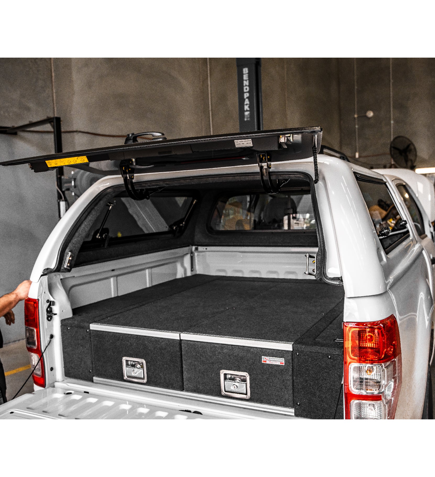 Ranger PJ PK 2007-2009 4401 Galvanised Steel Carpet Dual Drawer System - SKU MCC-05001-4401 - Image 4