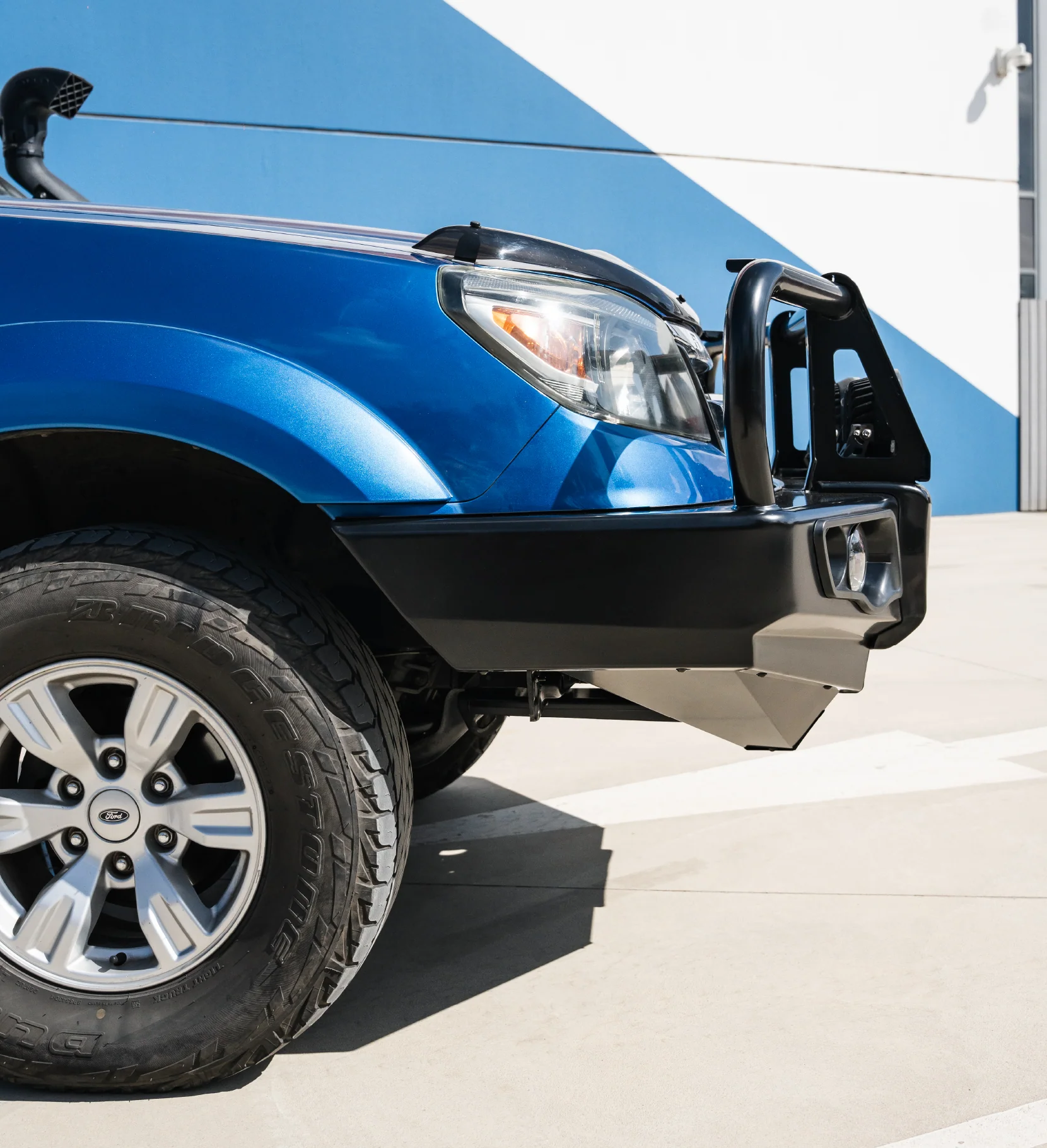 Ranger PK 2009-2011 707-02 Falcon Bull Bar Black A-Frame Package (LED Foglight) - SKU MCC-05002-702FOGUP - Image 5
