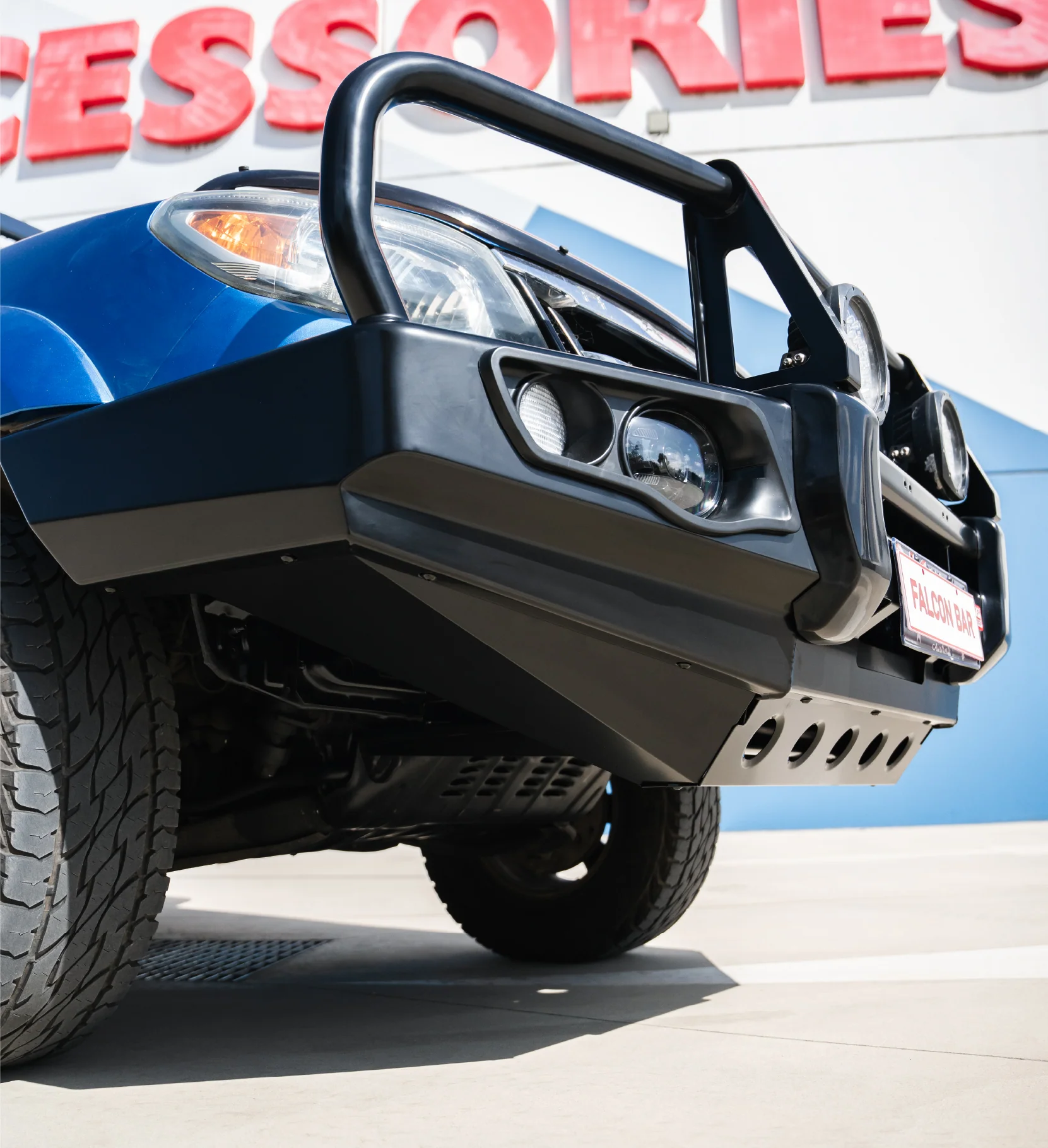 Ranger PK 2009-2011 707-02 Falcon Bull Bar Black A-Frame Package (LED Foglight) - SKU MCC-05002-702FOGUP - Image 6