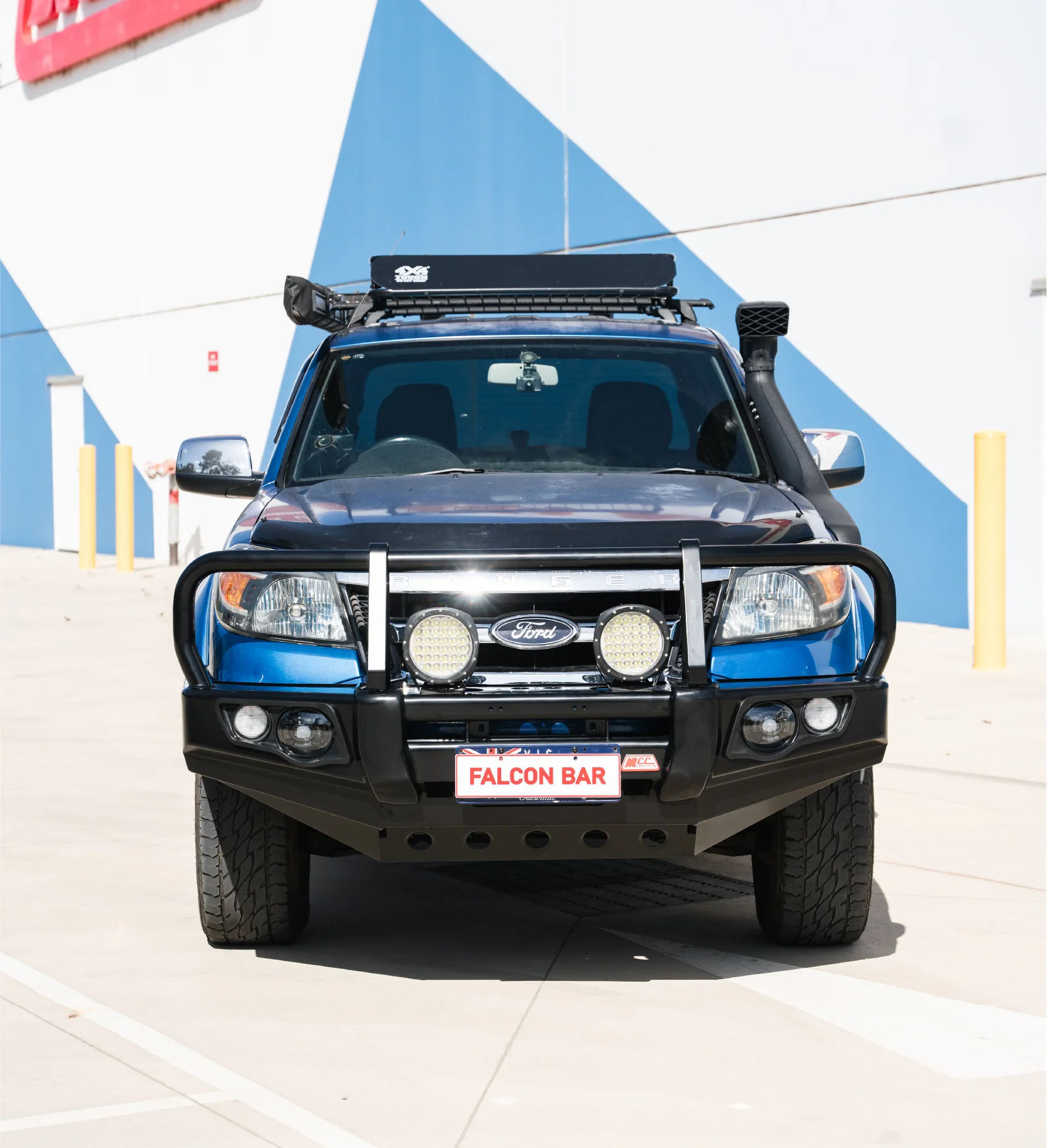 Ranger PK 2009-2011 707-02 Falcon Bull Bar Black A-Frame Package (No Foglight) - SKU MCC-05002-702UP - Image 3