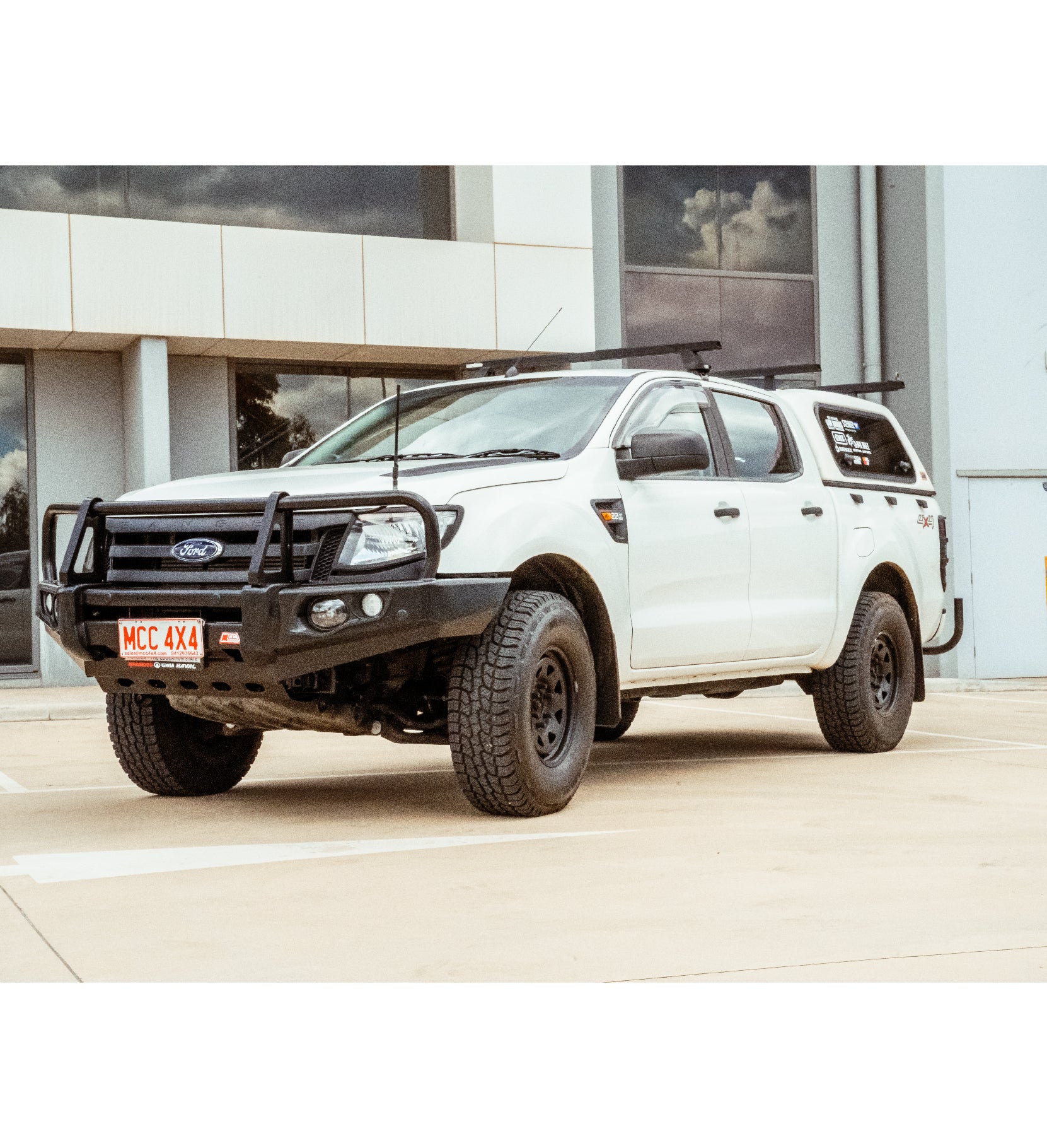 Ranger PX 1 2011-2015 707-02 Falcon Bull Bar Black A-Frame Package (LED Foglight) - SKU MCC-05003-702FOGUP - Image 4