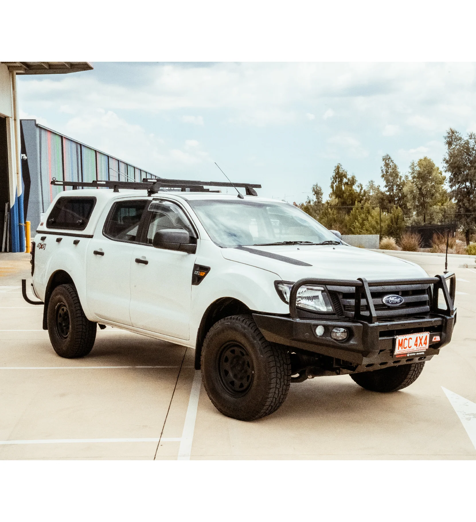 Ranger PX 1 2011-2015 707-02 Falcon Bull Bar Black A-Frame Package (No Foglight) - SKU MCC-05003-702UP - Image 2