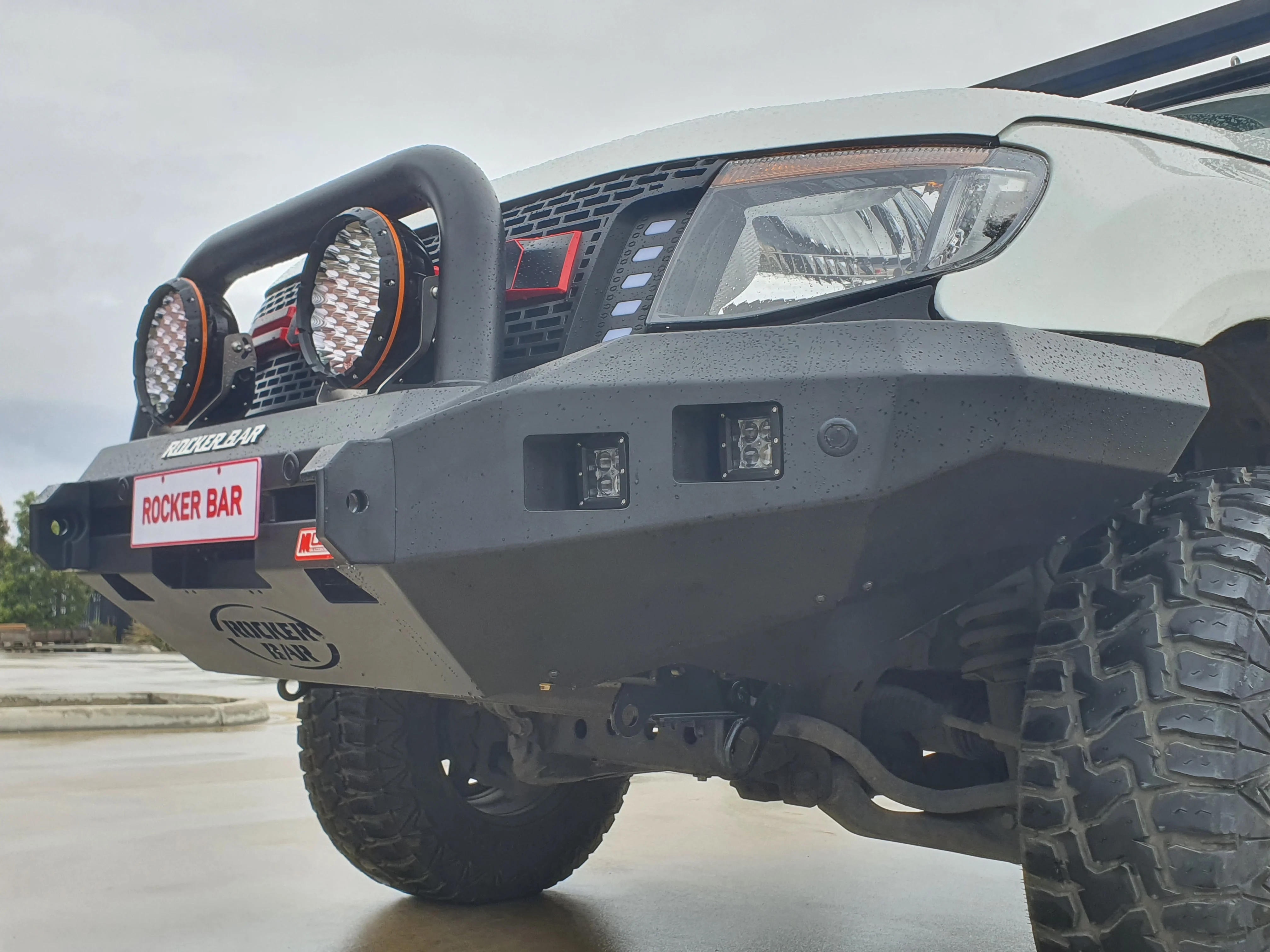 Ranger PX 1 2011-2015 078-01SQSBL Rocker Bull Bar Single Sand Black Loop Package - SKU MCC-05003-7801SQSBL - Image 5