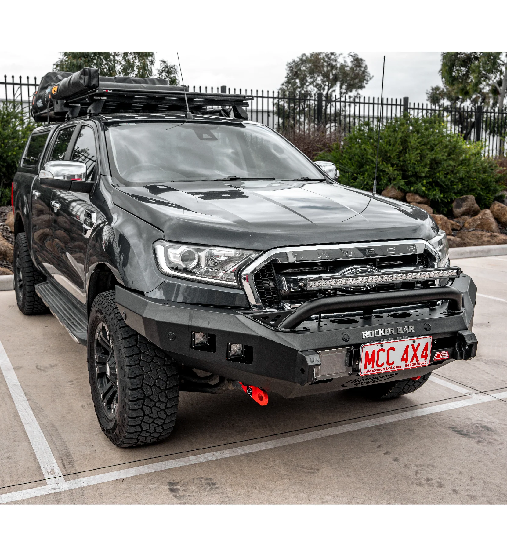 Ranger PX 2 2016-2019 Tech Pack 078-01SQL Rocker Bull Bar Single Low Loop Package - SKU MCC-05006-7801SQLTP - Image 2
