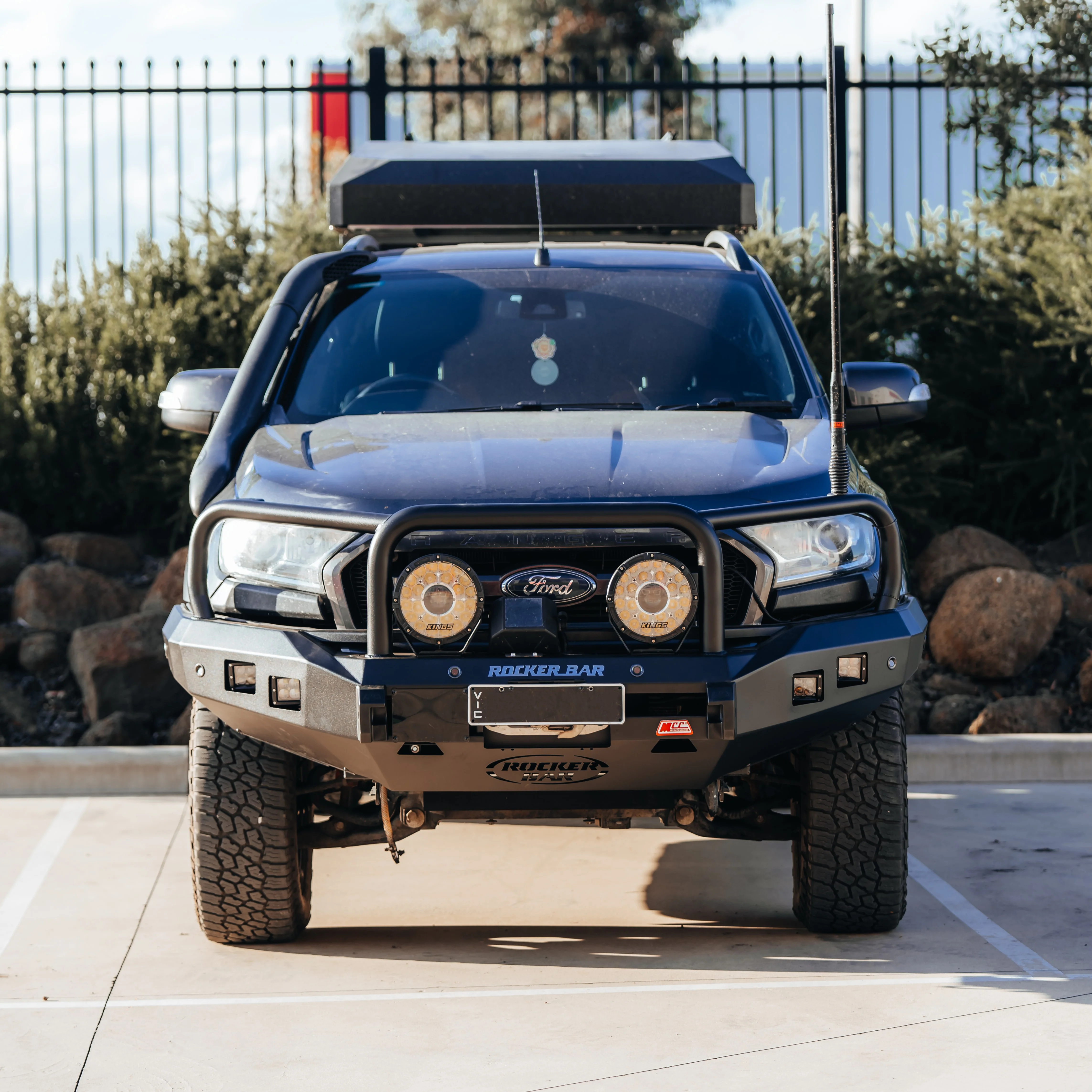 Ranger PX 2 2016-2019 Tech Pack 078-02SQ Rocker Bull Bar Triple Loops Package - SKU MCC-05006-7802SQTP - Image 3
