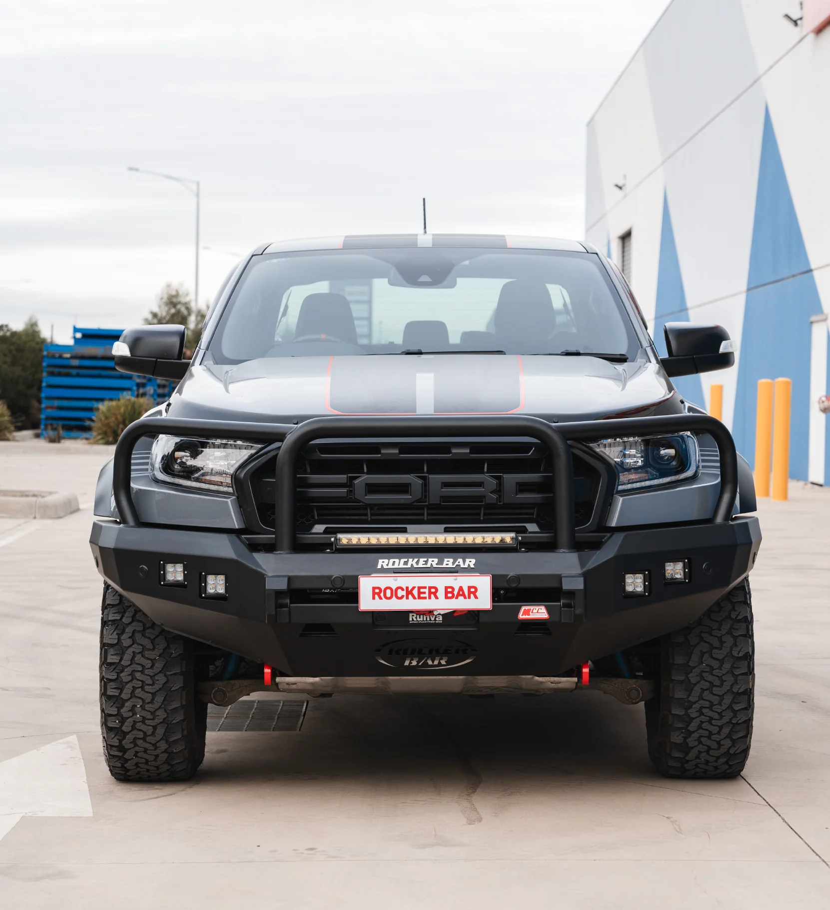 Ranger Raptor 2018-2021 078-02SQ Rocker Bull Bar Triple Loops Package - SKU MCC-05008-7802SQ - Image 3