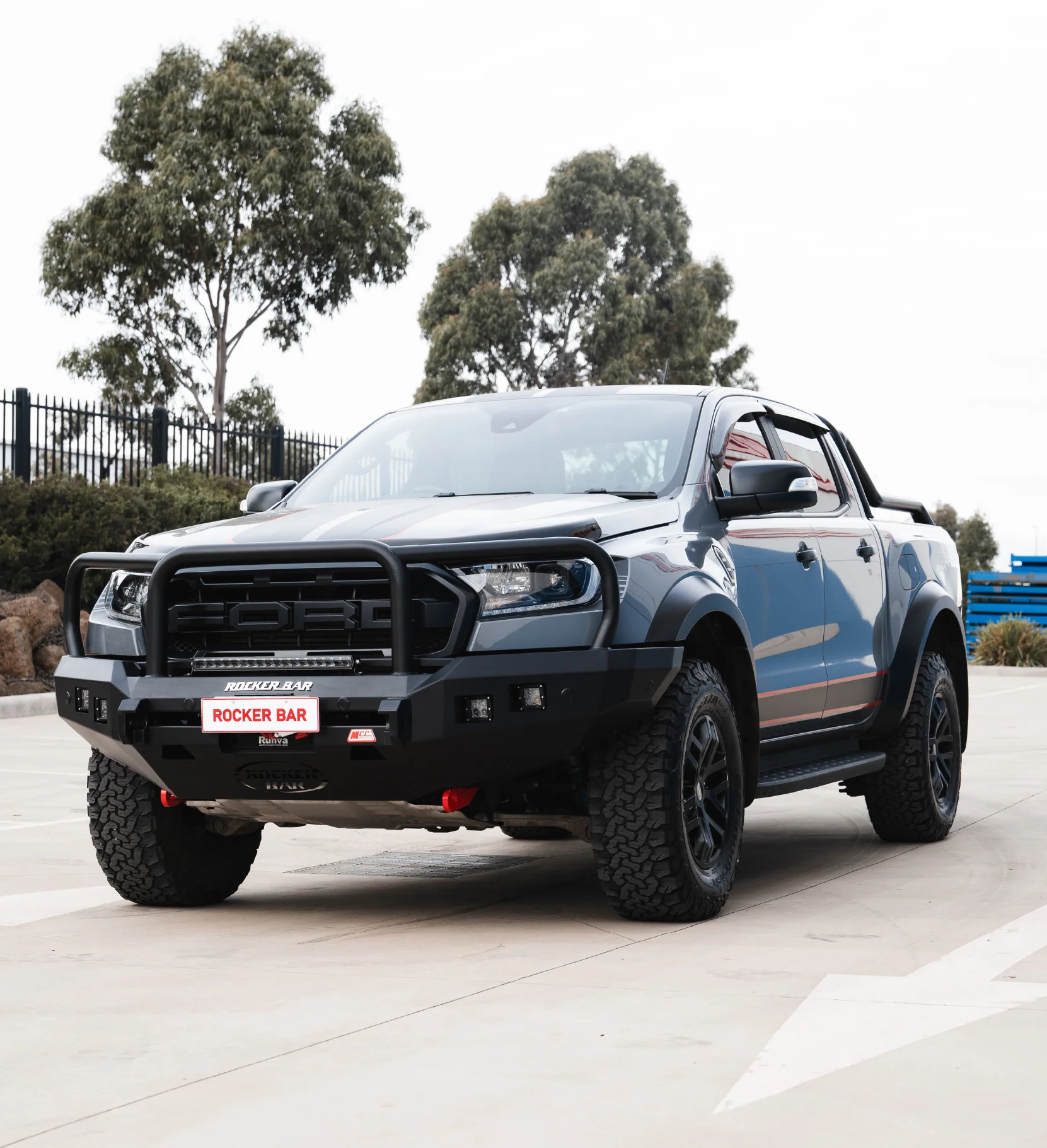 Ranger Raptor 2018-2021 078-02SQ Rocker Bull Bar Triple Loops Package - SKU MCC-05008-7802SQ - Image 4