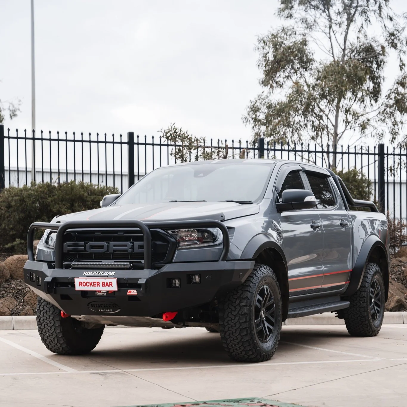 Ranger Raptor 2018-2021 078-02SQ Rocker Bull Bar Triple Loops Package - SKU MCC-05008-7802SQ - Image 8