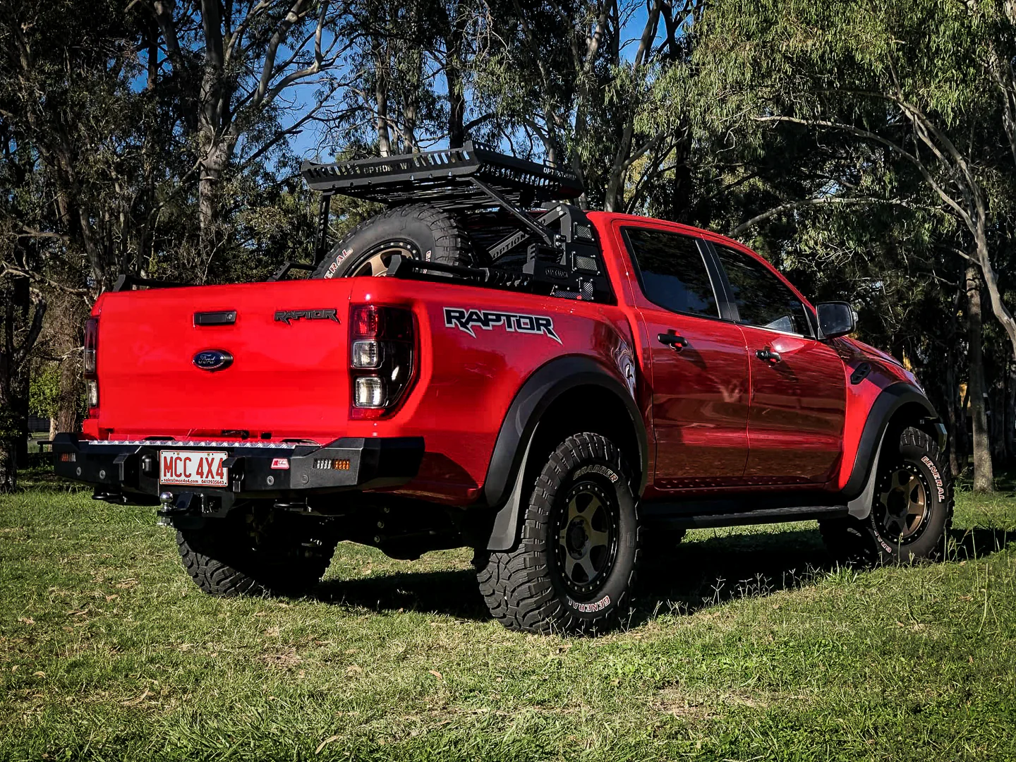 Ranger Raptor 2018-2021 022-01 Rocker Rear Bar Package - SKU MCC-05008-201 - Image 2