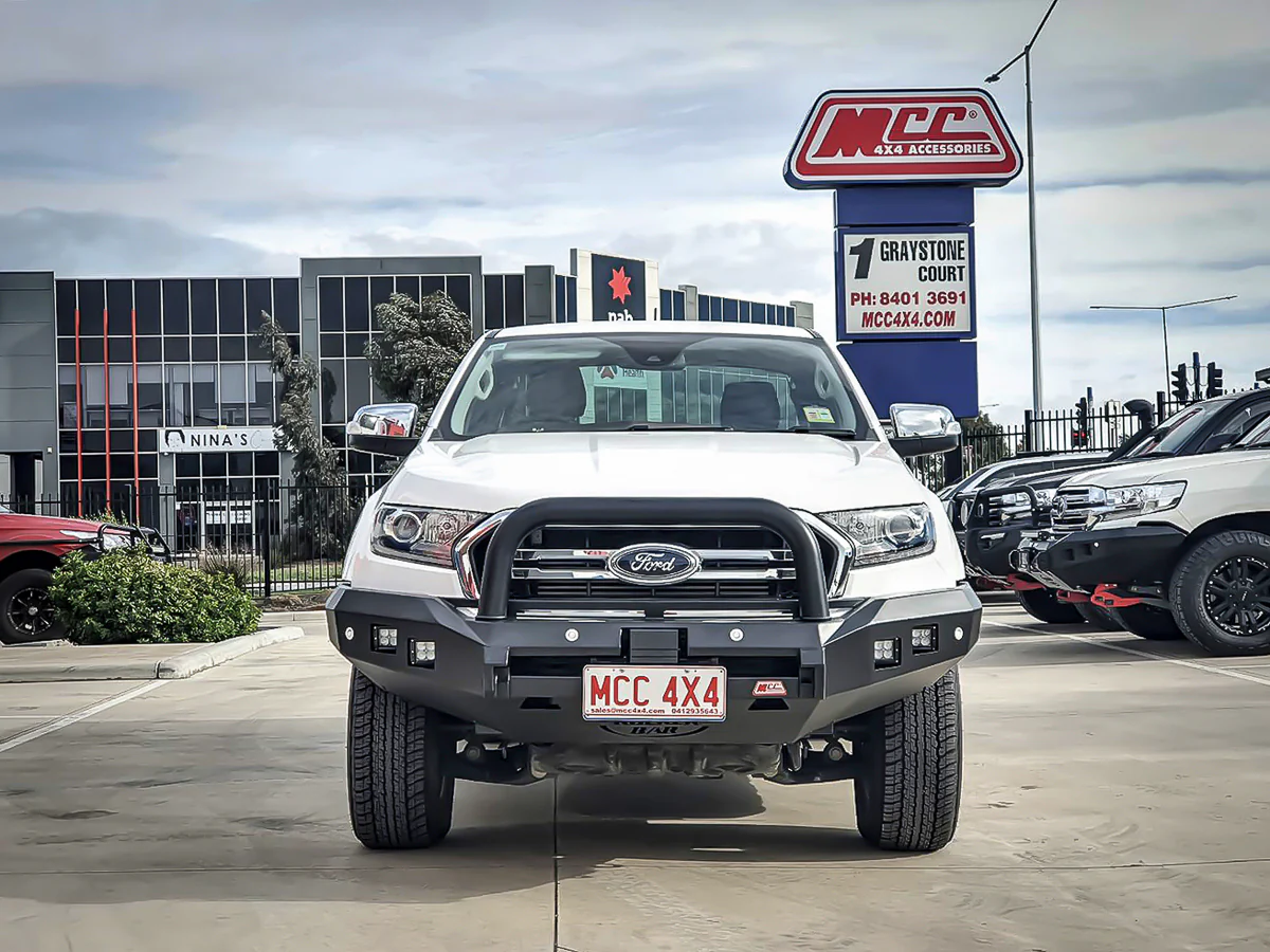 Ranger/Everest Tech Pack PX 3 2019-2022 078-01SQSBL Rocker Bull Bar Single Sand Black Loop Package - SKU MCC-05009-7801SQSBL - Image 3