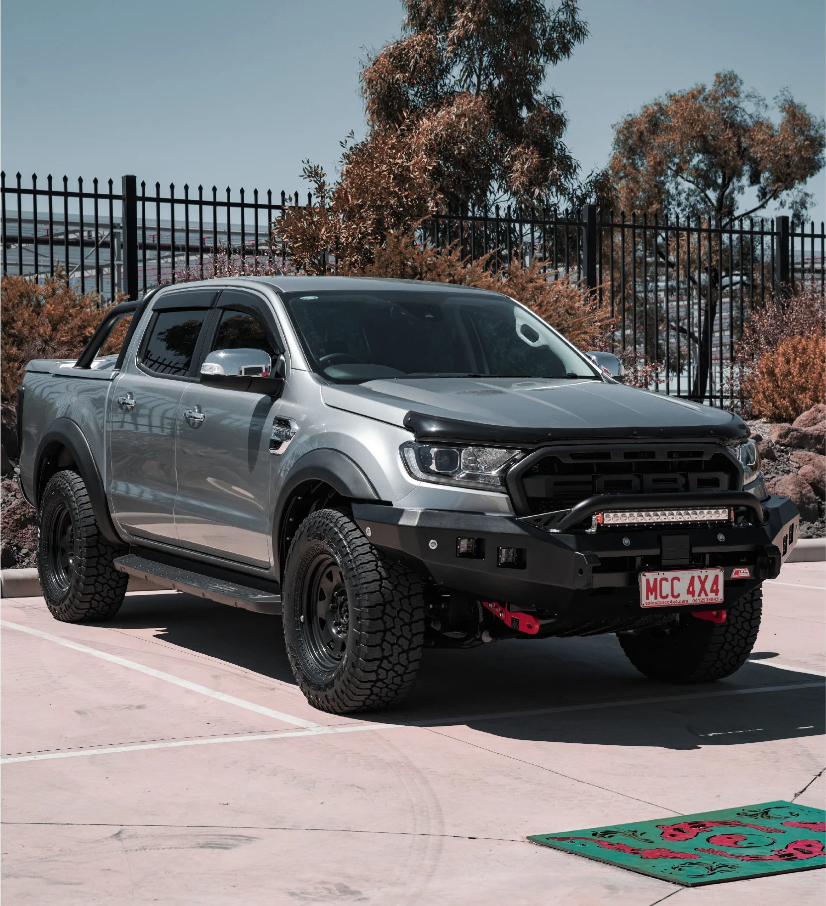 Ranger/Everest Tech Pack PX 3 2019-2022 078-01SQL Rocker Bull Bar Single Low Loop Package - SKU MCC-05009-7801SQL - Image 2