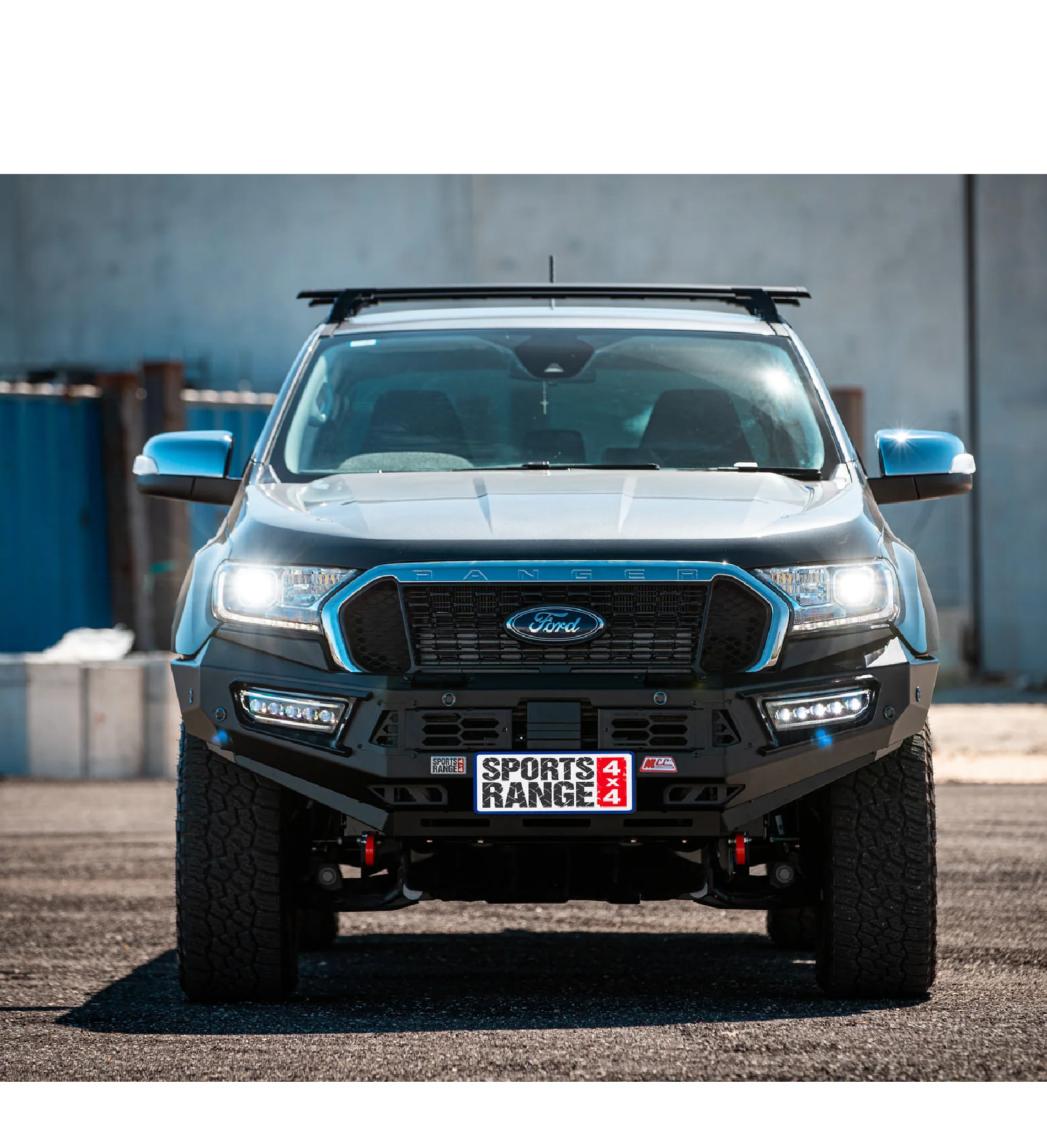 Ranger/Everest Tech Pack PX 3 2019-2022 (Tech Pack) 909-01 Alloy Pegasus Bull Bar Bumper Replacement Package - SKU MCC-05009-901 - Image 5