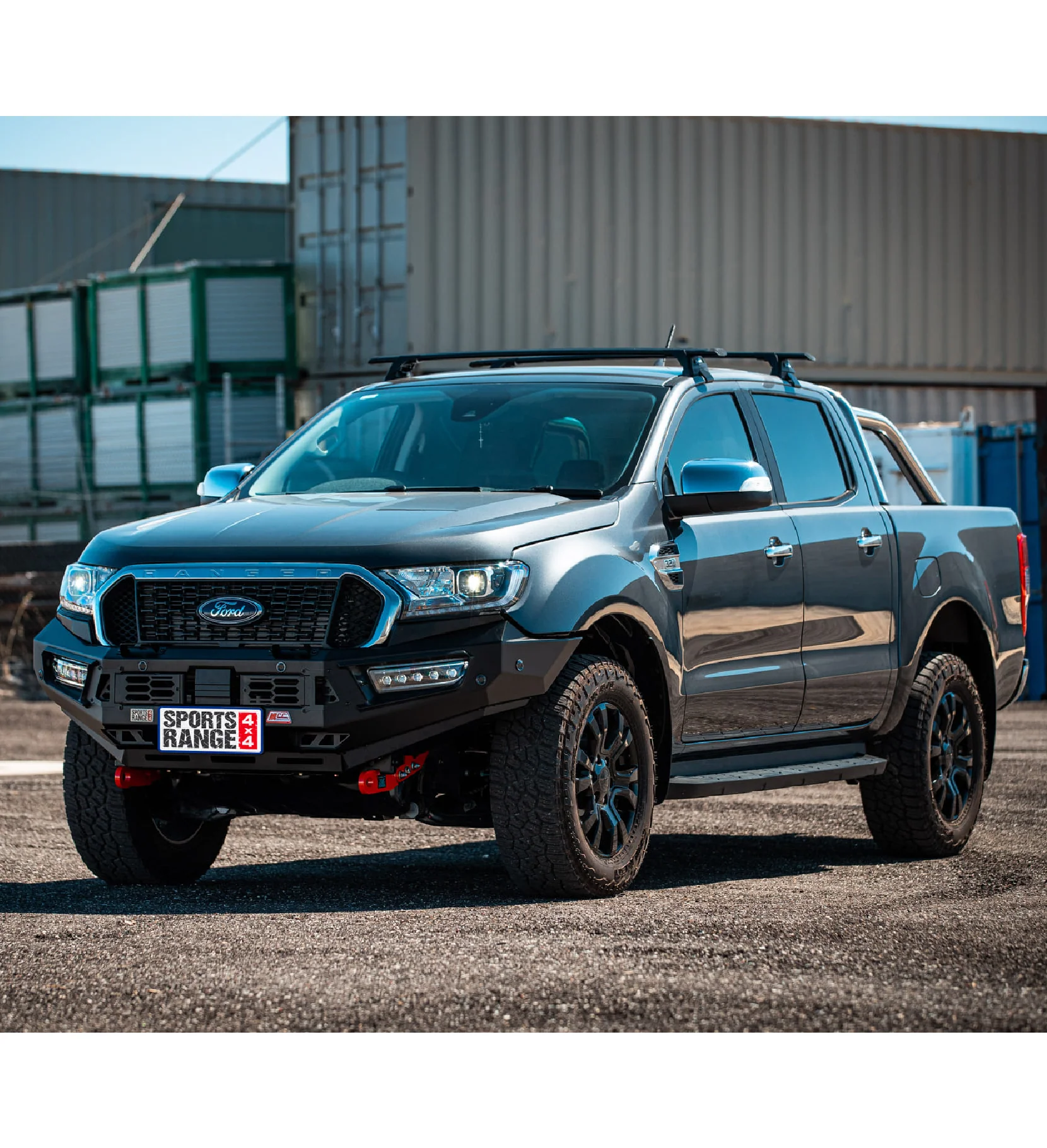 Ranger/Everest Tech Pack PX 3 2019-2022 (Tech Pack) 909-01 Alloy Pegasus Bull Bar Bumper Replacement Package - SKU MCC-05009-901 - Image 6
