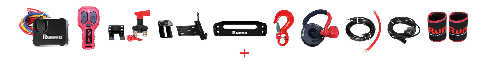 Runva 11 XP Premium 12V RED Limited Edition with Synthetic Rope - Image 5