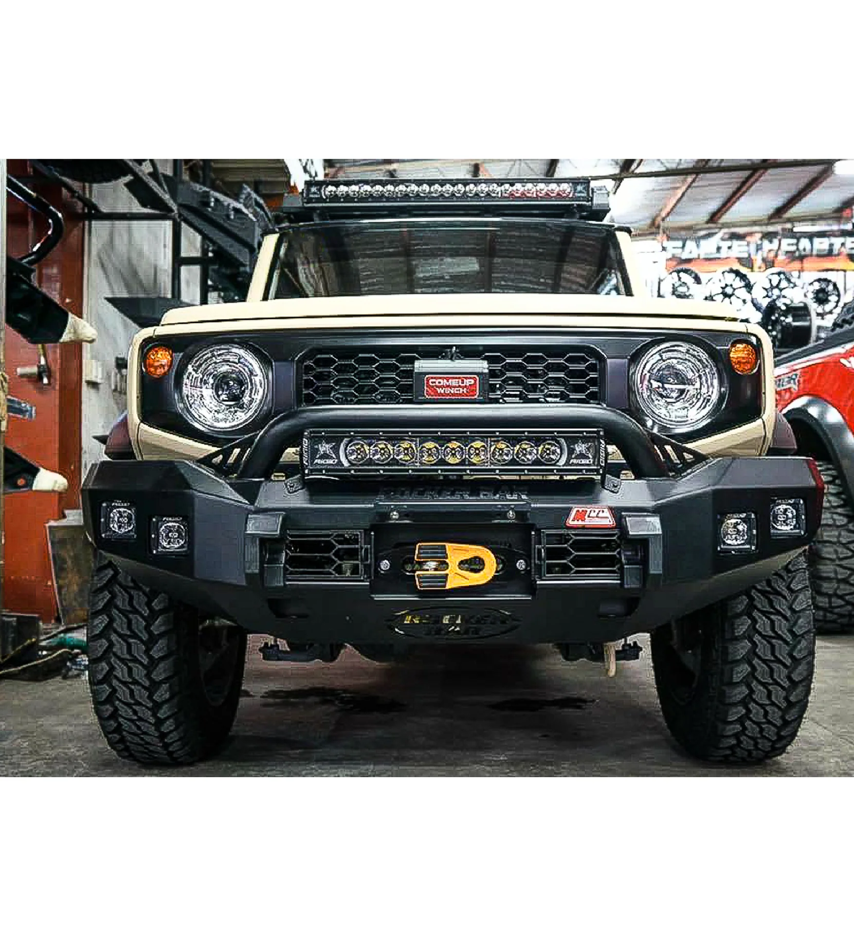 Suzuki Jimny 2019-Present 078-01SQ Rocker Bull Bar No Loop Package - SKU MCC-15001-7801SQ - Image 2