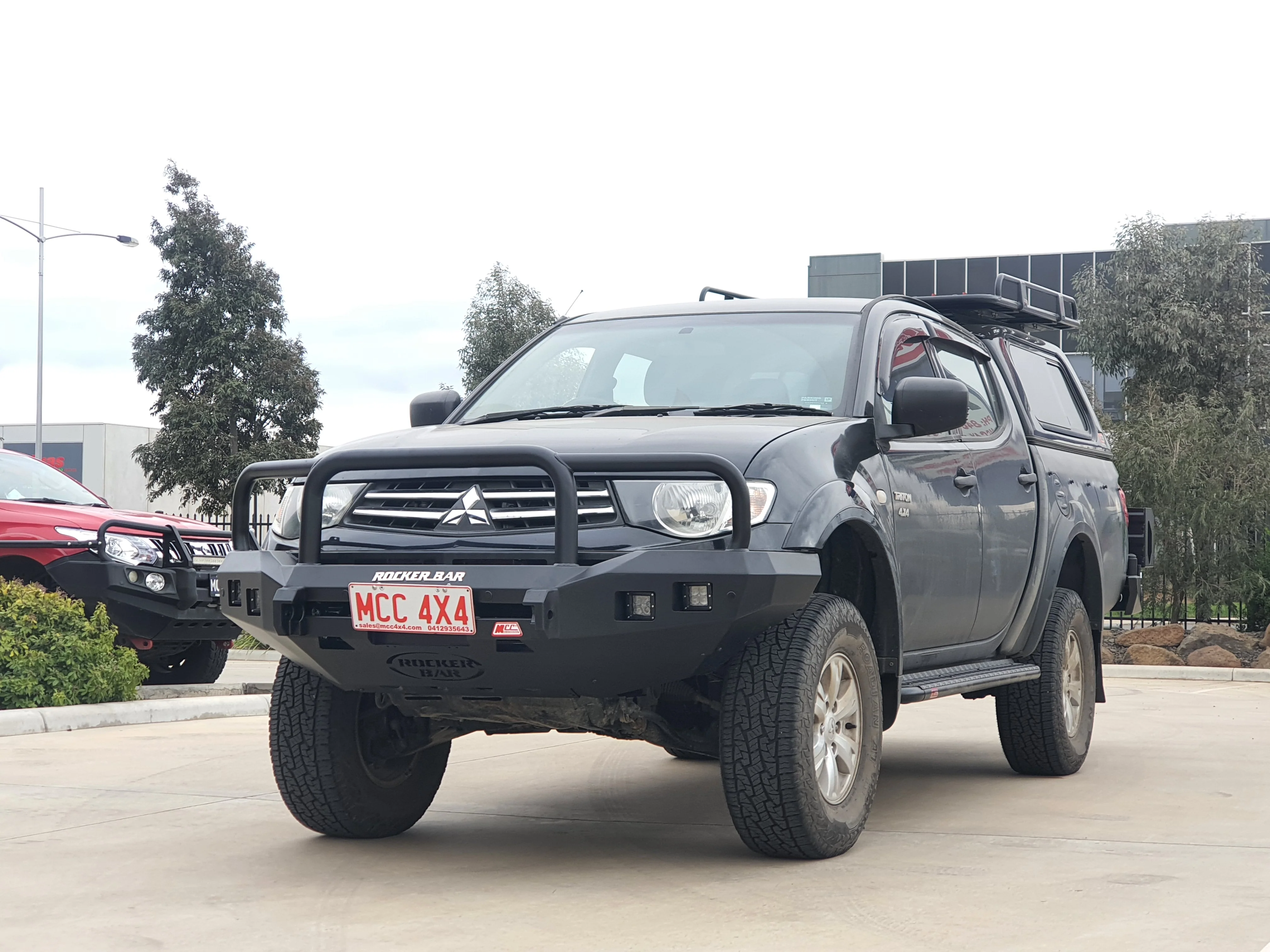 Triton/Challenger 2006-2015 078-02SQ Rocker Bull Bar Triple Loops Package - SKU MCC-02002-7802SQ - Image 4