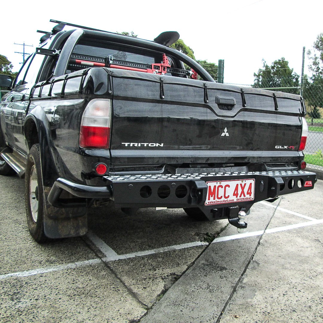 Triton MK 1996-2006 022-03 Jack Rear Bar with Chrome Step Plate Package - SKU MCC-02001-203SP - Image 2