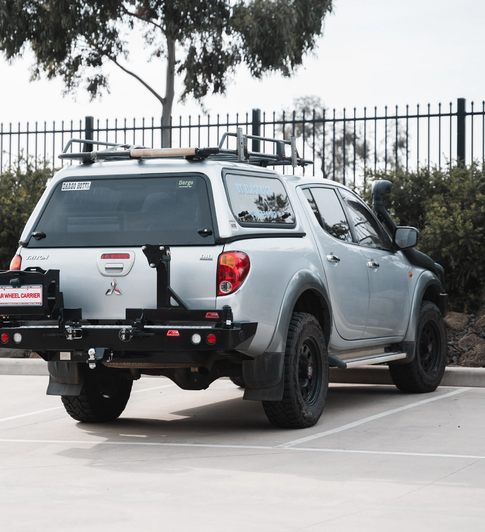 Triton ML 2006-2009 022-02 Rear Wheel Carrier Single Jerry Can Holder Package - SKU MCC-02002-202MLPK2 - Image 2