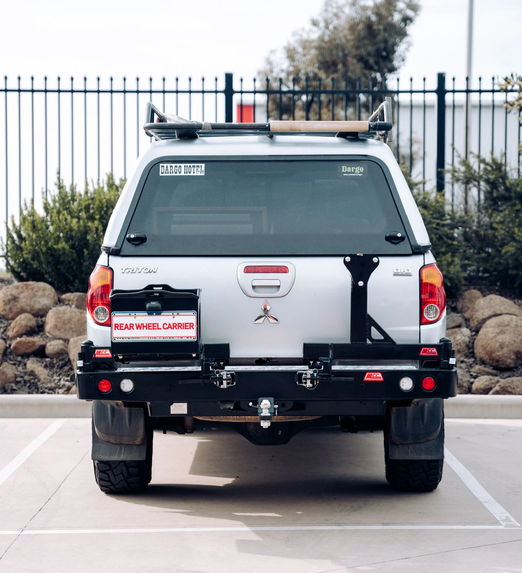 Triton ML 2006-2009 022-02 Rear Wheel Carrier Single Jerry Can Holder Package - SKU MCC-02002-202MLPK2 - Image 3