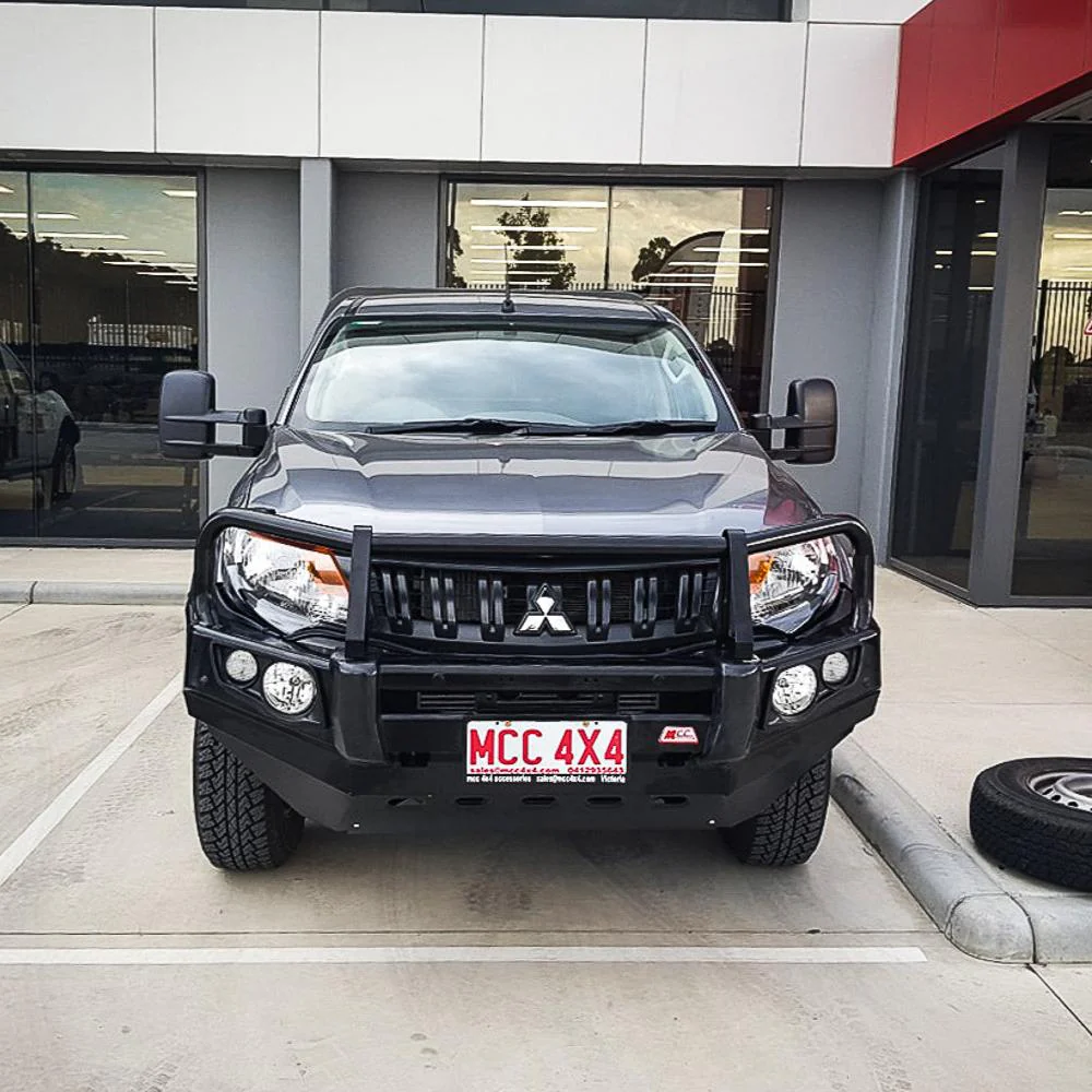Triton MQ 2015-2019 707-02 Falcon Bull Bar Black A-Frame Package (LED Foglight) - SKU MCC-02008-702FOGUP - Image 2