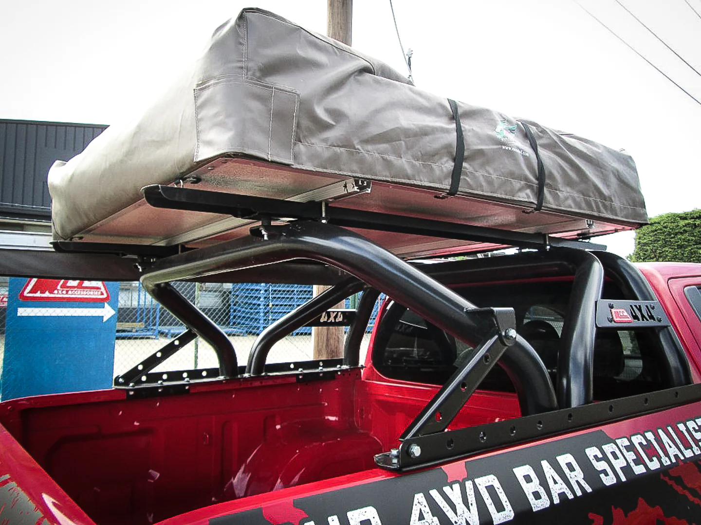 Triton MQ 2015-2019 03205BTR Swing Sport Bar Black Tube with Roof Rack Package - SKU MCC-02008-05B185TR - Image 2