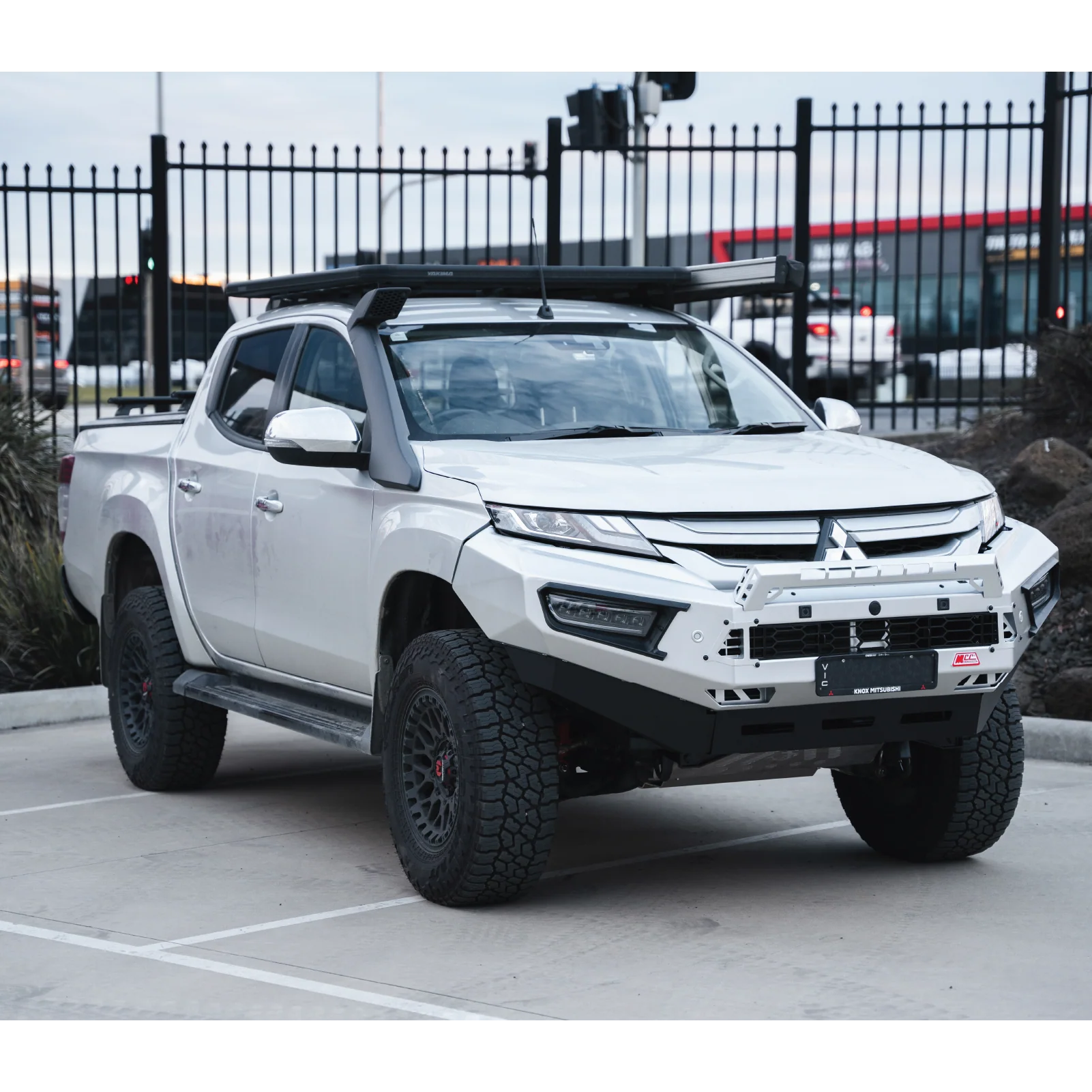 Triton MR 2019-Present 909-01 Alloy Pegasus Bull Bar Bumper Replacement Package - SKU MCC-02011-901 - Image 4