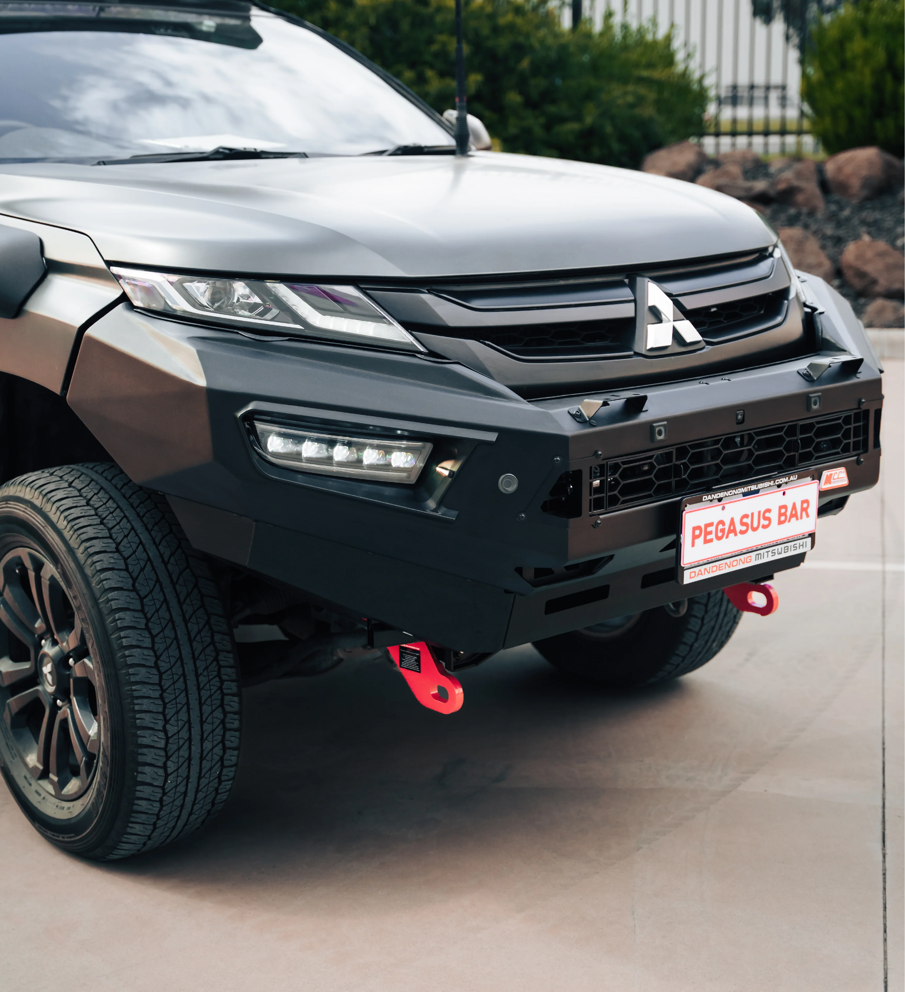 Triton MR 2019-Present 909-01 Alloy Pegasus Bull Bar Bumper Replacement Package - SKU MCC-02011-901 - Image 8