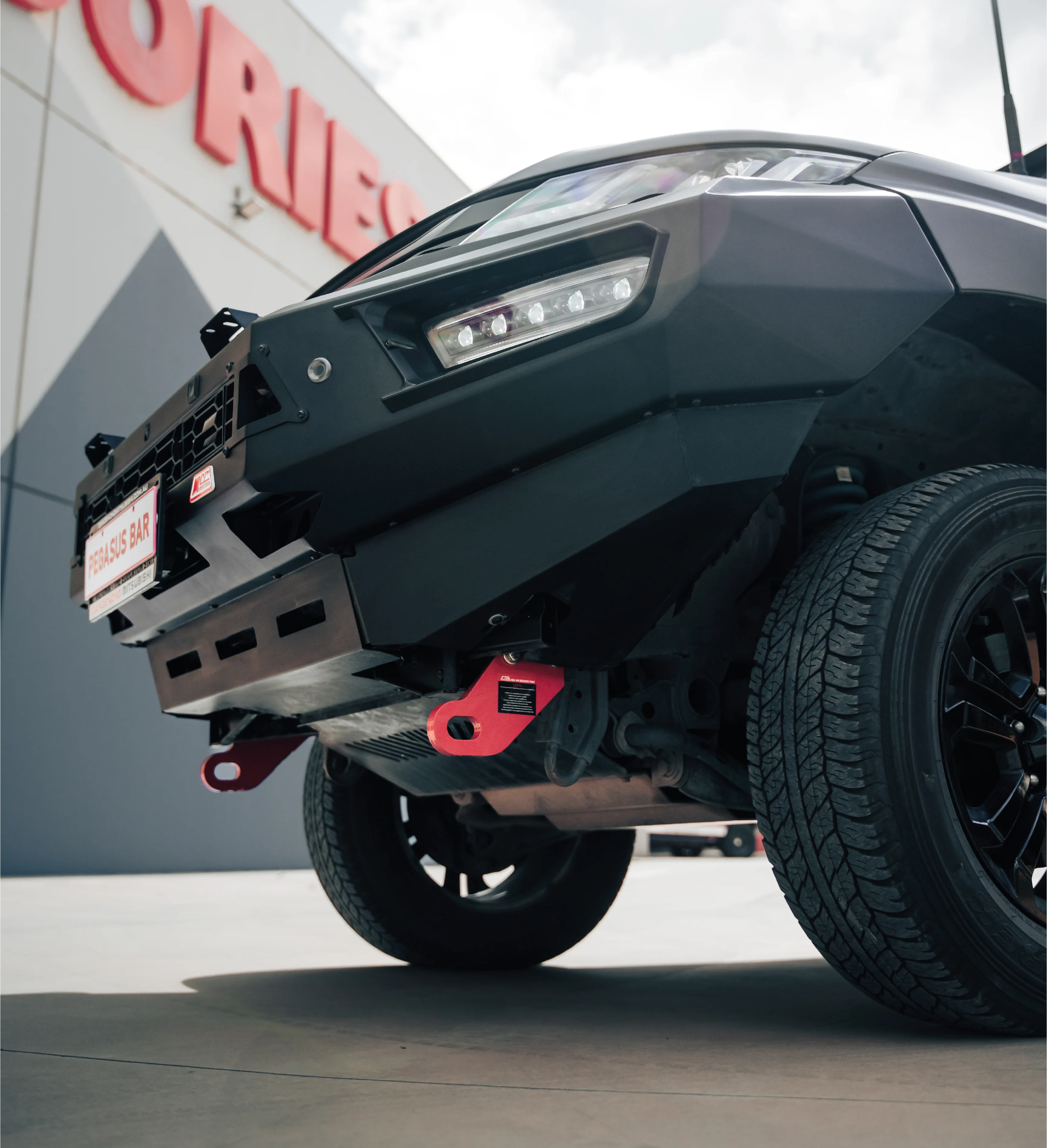 Triton MR 2019-Present 909-01 Alloy Pegasus Bull Bar Bumper Replacement Package - SKU MCC-02011-901 - Image 9