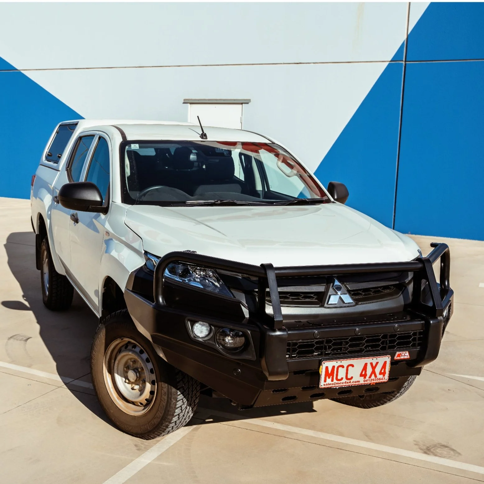 Triton MR 2019-Present 707-02 Falcon Bull Bar Black A-Frame Package (LED Foglight) - SKU MCC-02011-702FOGUP - Image 4