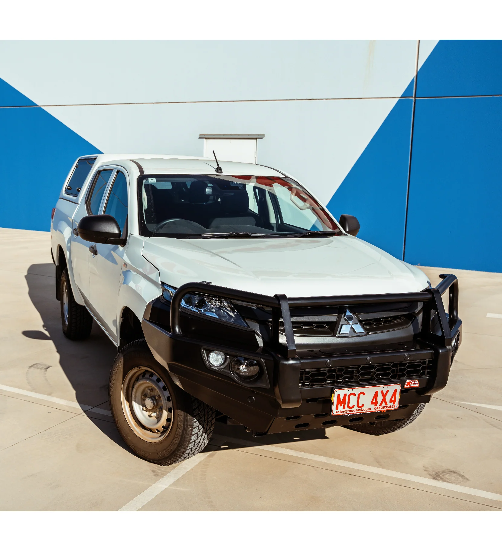 Triton MR 2019-Present 707-02 Falcon Bull Bar Black A-Frame Package (No Foglight) - SKU MCC-02011-702UP - Image 2