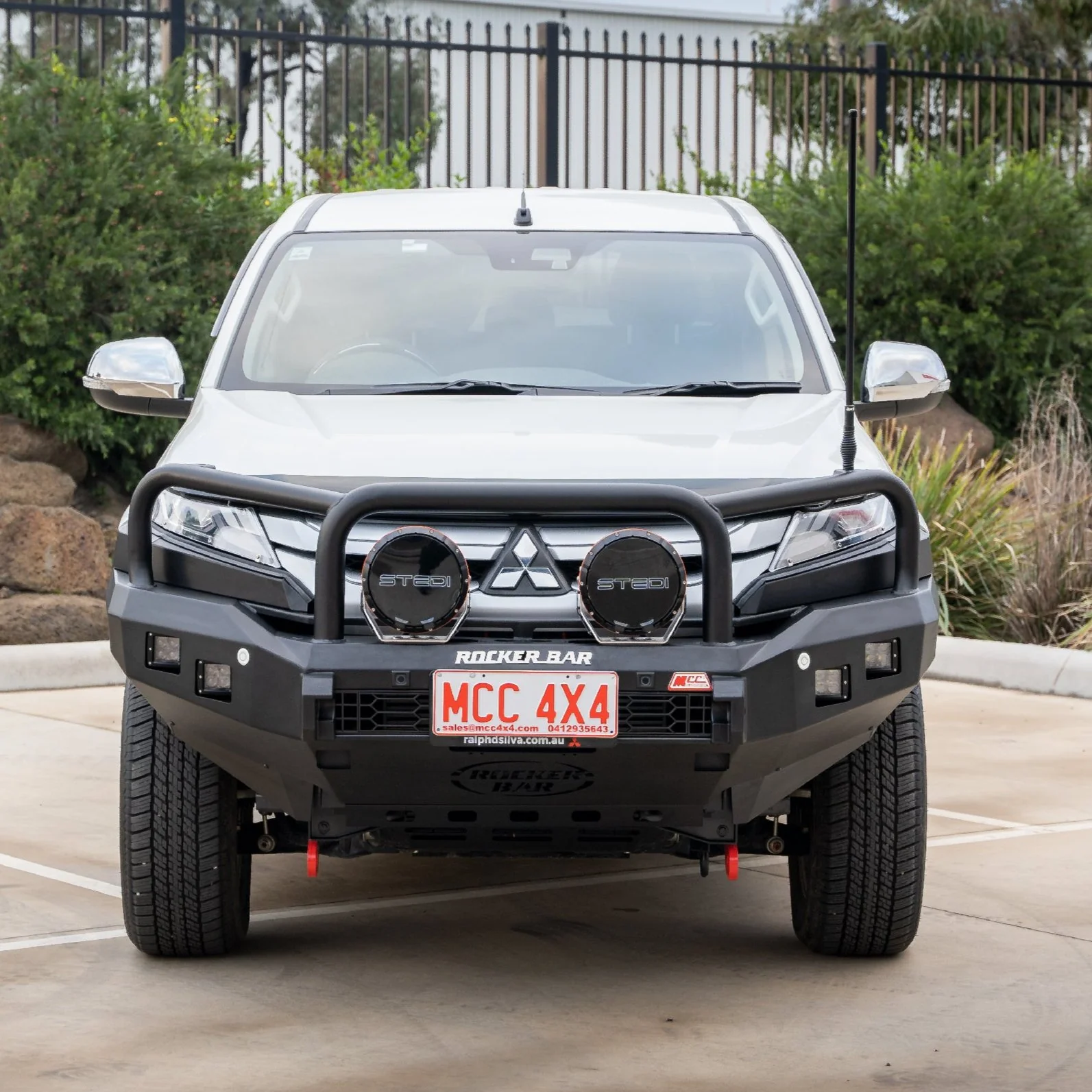 Triton MR 2019-Present 078-02SQ Rocker Bull Bar Triple Loops Package - SKU MCC-02011-7802SQ - Image 3