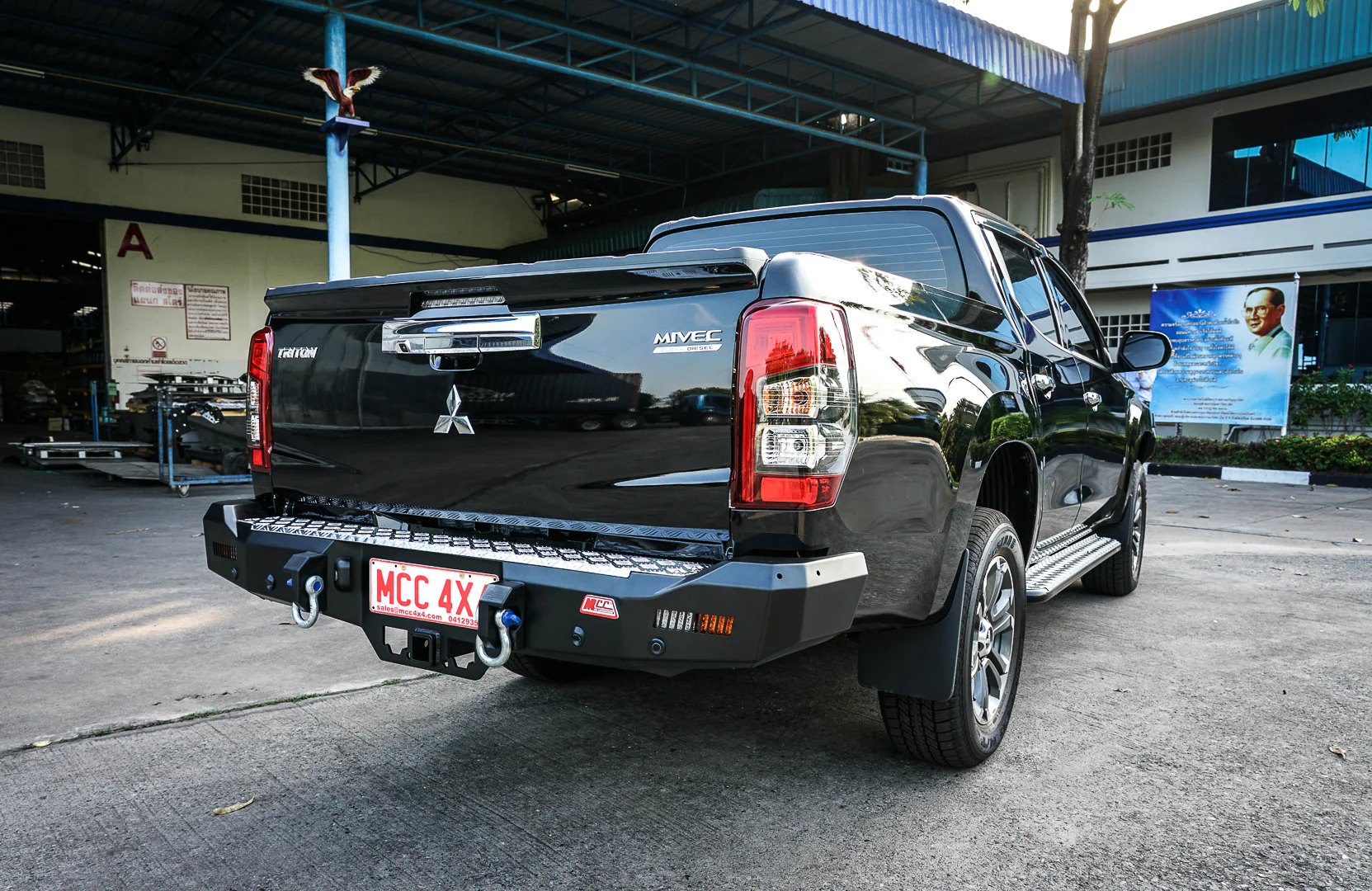 Triton MR 2019-Present 022-01 Rocker Rear Bar Package (Lane Assist Compatible) - SKU MCC-02011-201 - Image 5