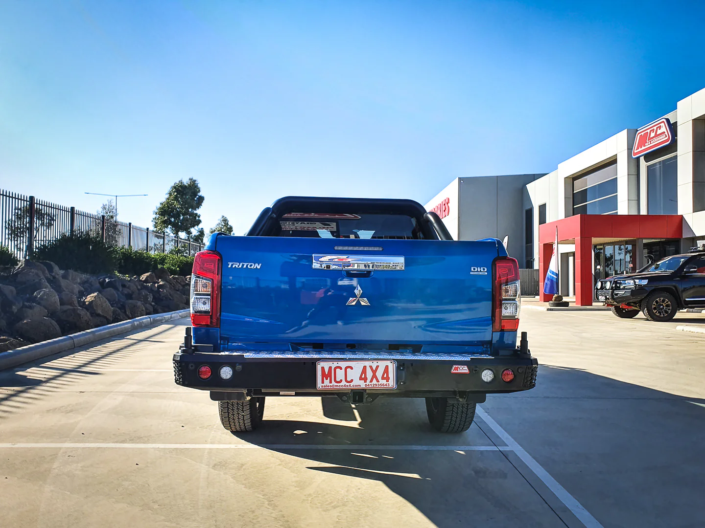 Triton MR 2019-Present 022-02 (Lane Assist Compatible) 022-02 Rear Wheel Carrier Bar Only Package - SKU MCC-02011-202 - Image 3