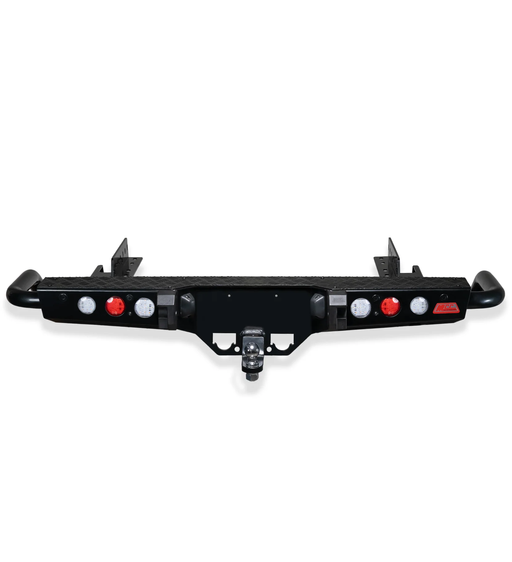 Triton MV 2024-On 022-03 Jack Rear Bar with Light kit and Black Step Plate Package