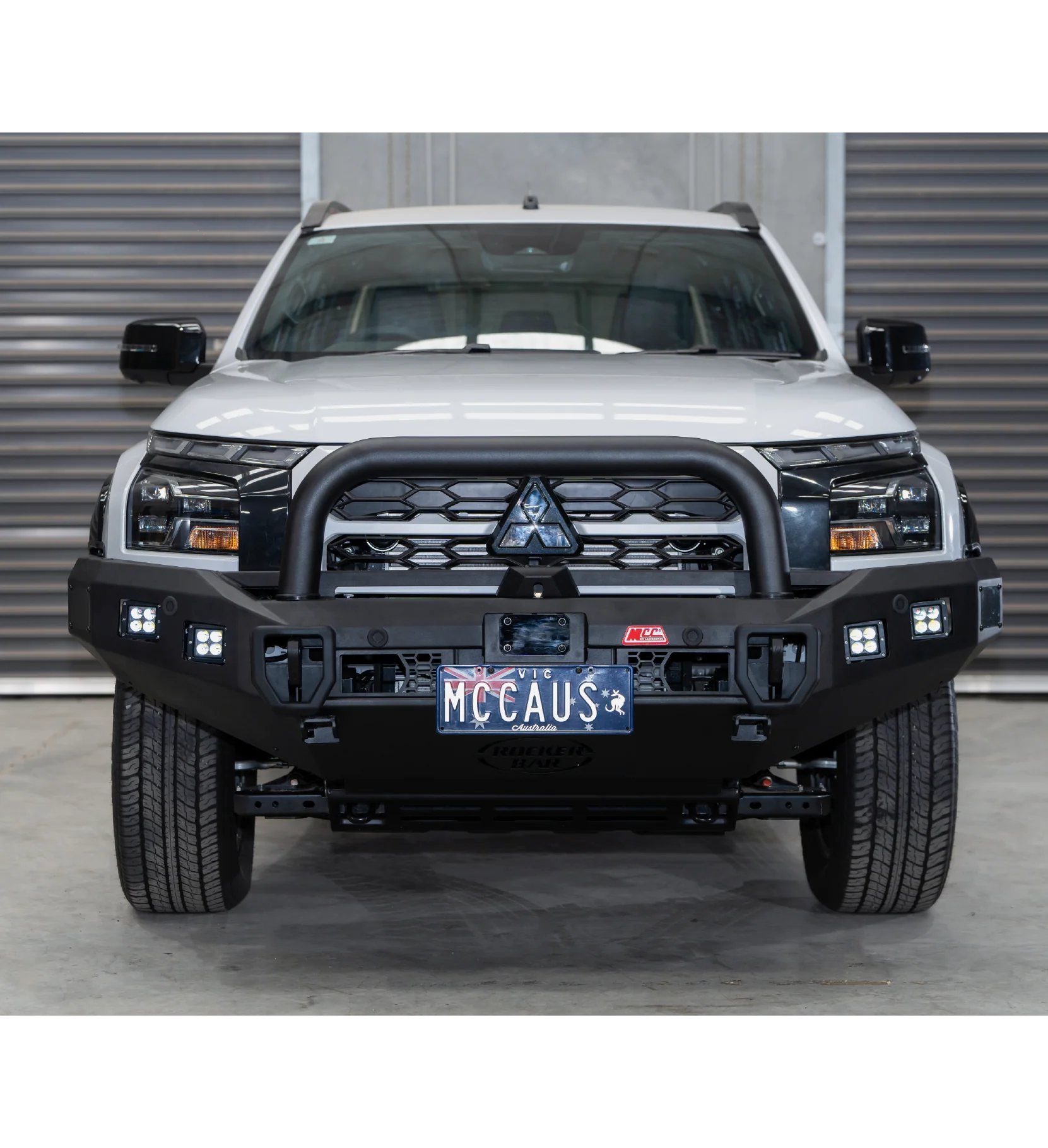Triton MV 2024-On 078-01SQSBL Rocker Bull Bar Single Sand Black Loop Package - Image 3