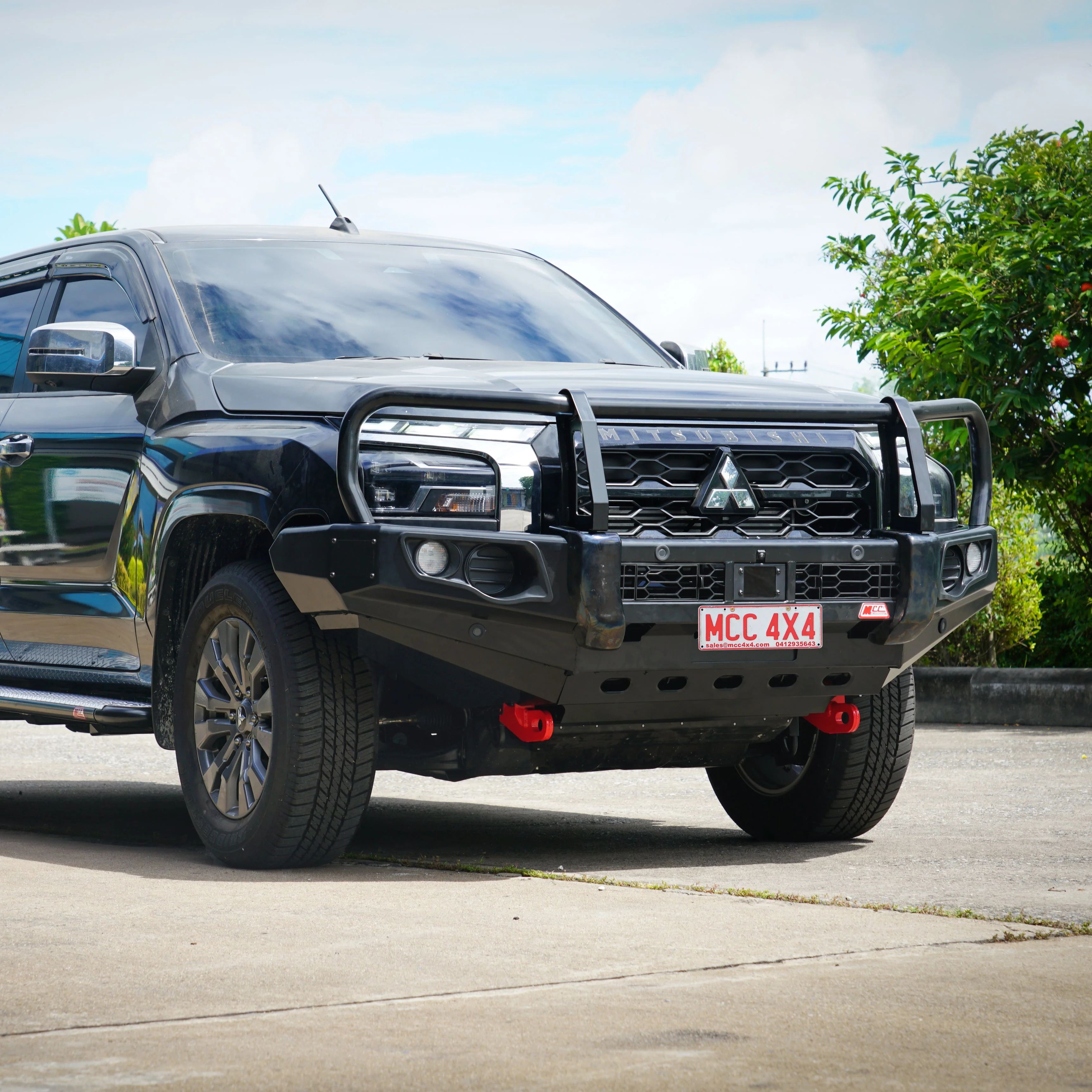 Triton MV 2024-On 707-02 Falcon Bull Bar Black A-Frame Package (No Foglight) - Image 2