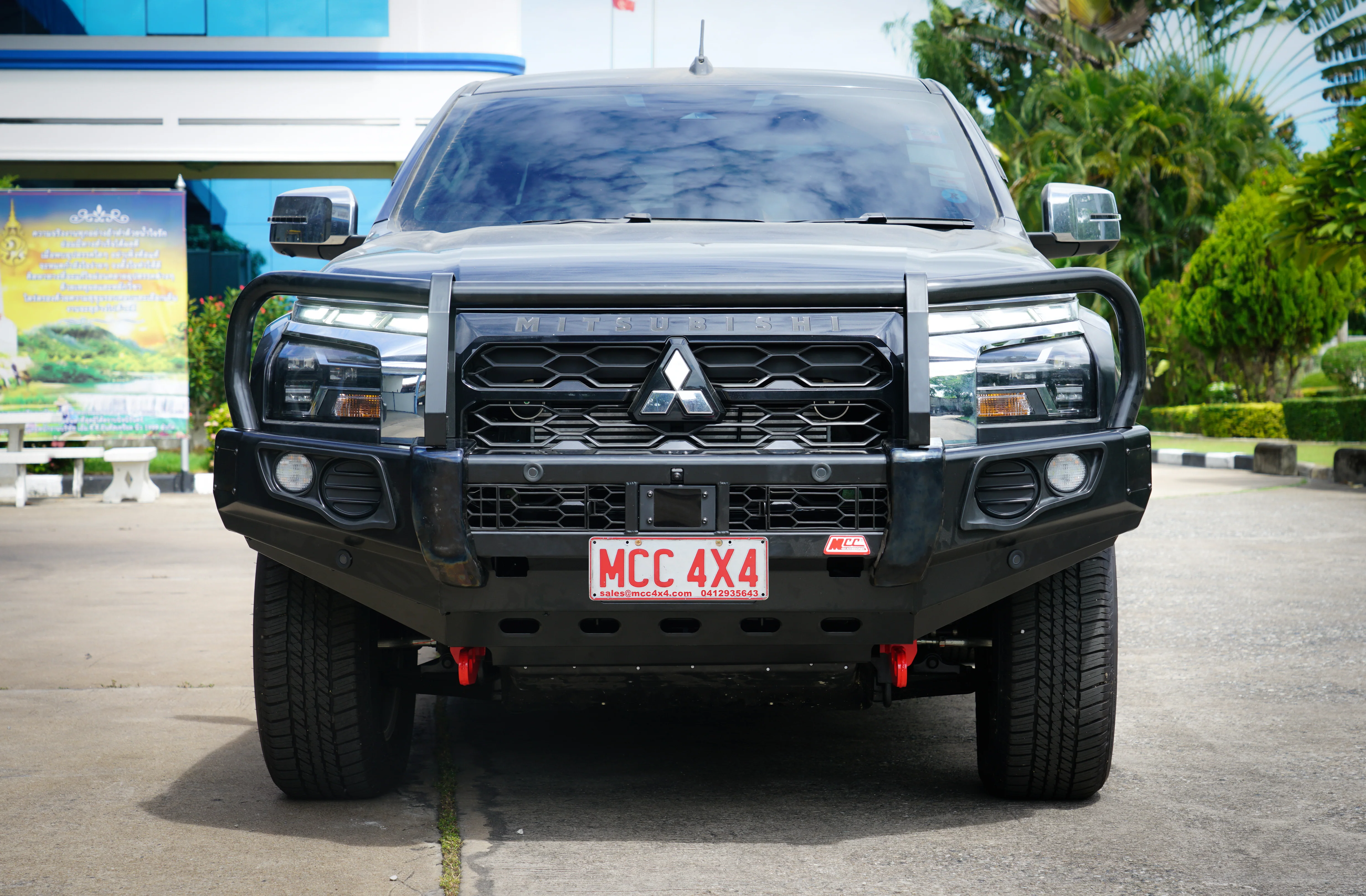 Triton MV 2024-On 707-02 Falcon Bull Bar Black A-Frame Package (No Foglight) - Image 3