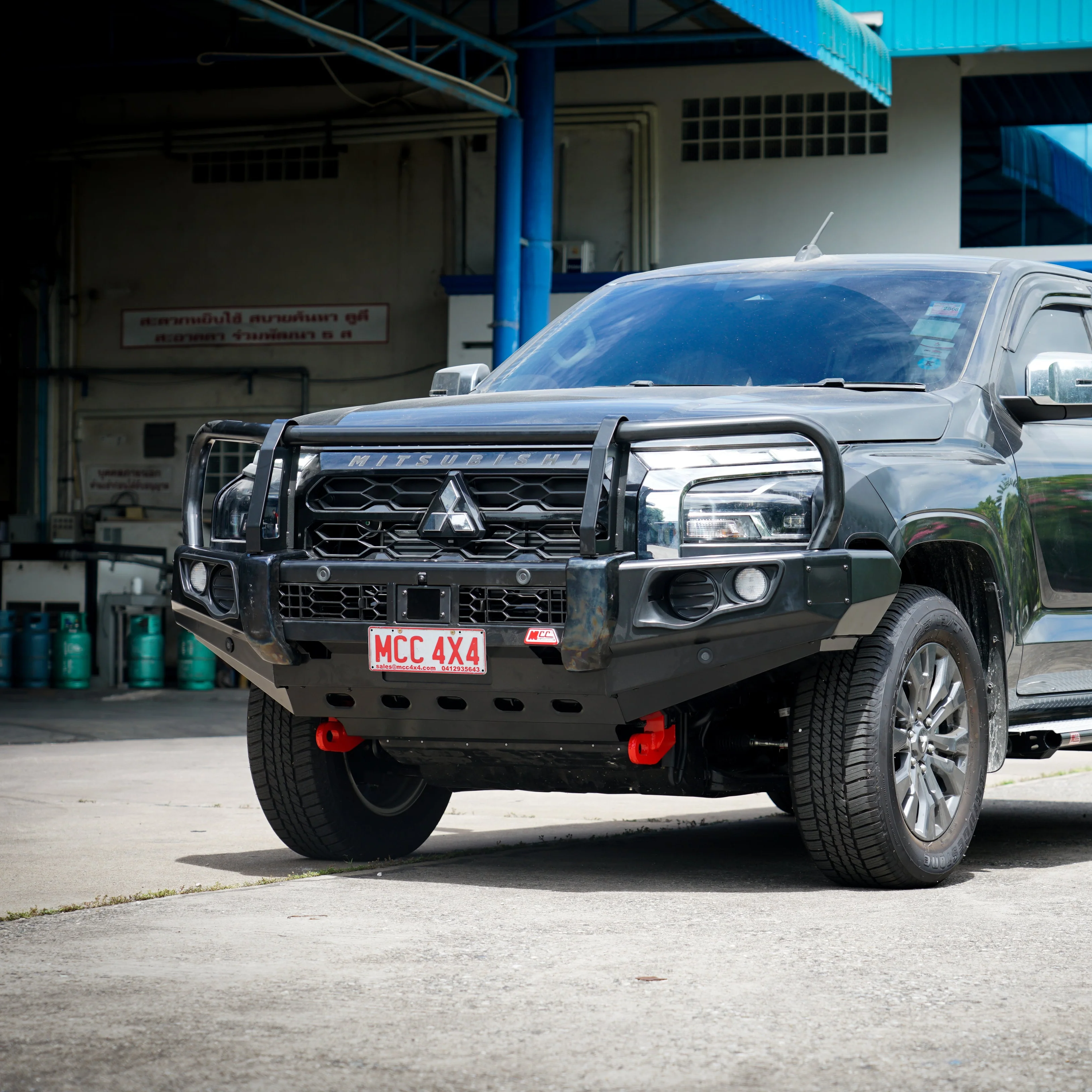 Triton MV 2024-On 707-02 Falcon Bull Bar Black A-Frame Package (No Foglight) - Image 4